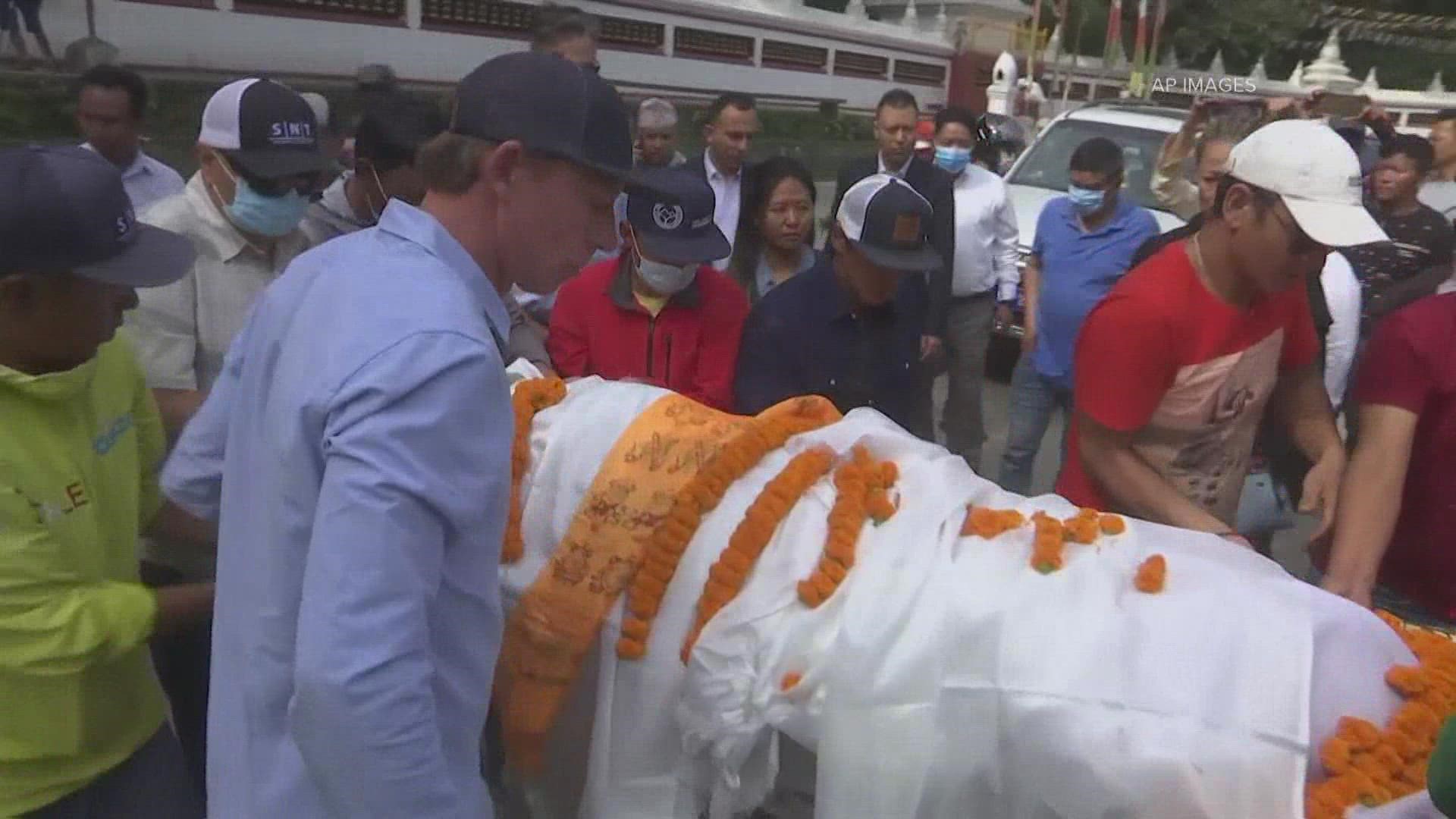 Hilaree Nelson, a professional skier from Telluride who died on one of the world's tallest peaks, was laid to rest in a traditional funeral in the Himalayas.
