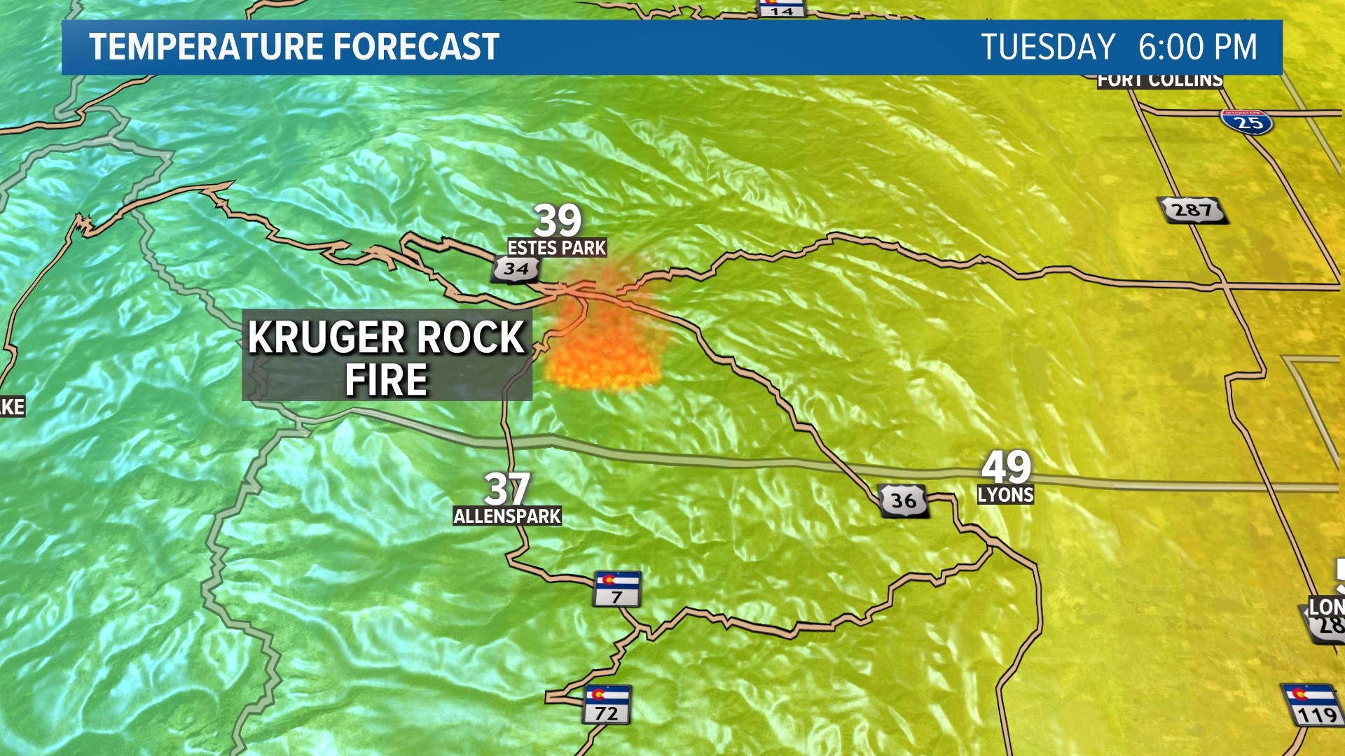 Red Flag Warning in effect Tuesday