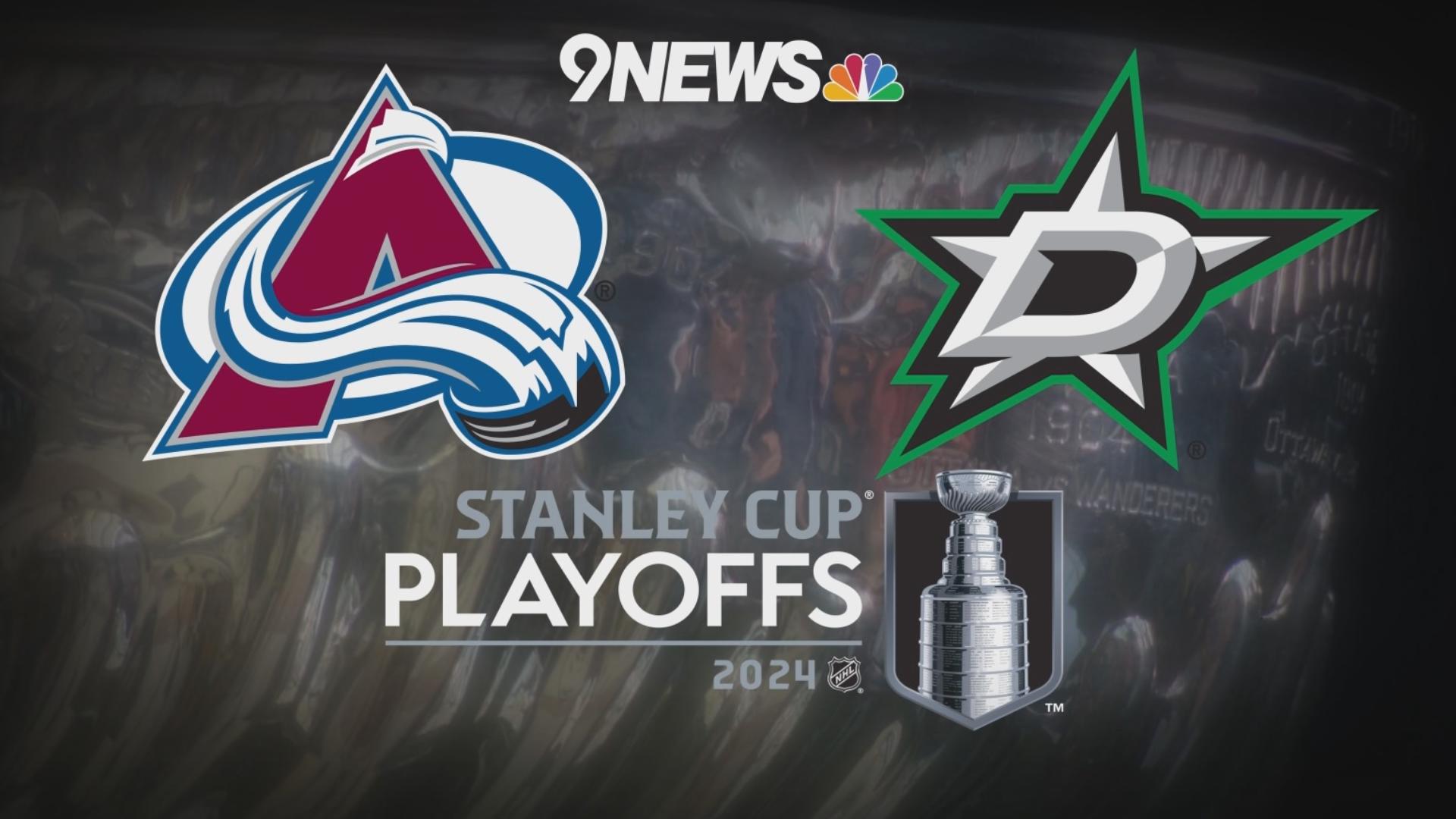 Colorado and Dallas are tied 1-1 in their second-round NHL playoff series