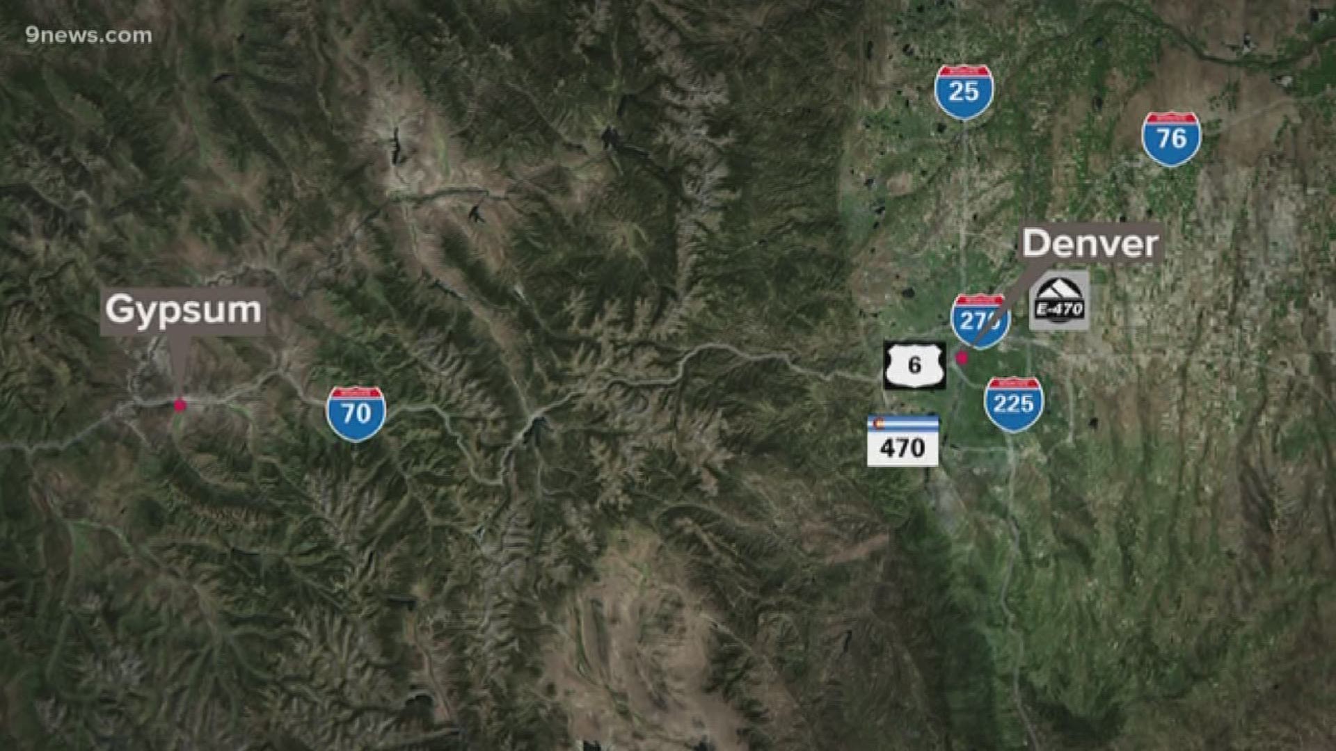 An earthquake was reported Tuesday morning in Eagle County, Colorado.