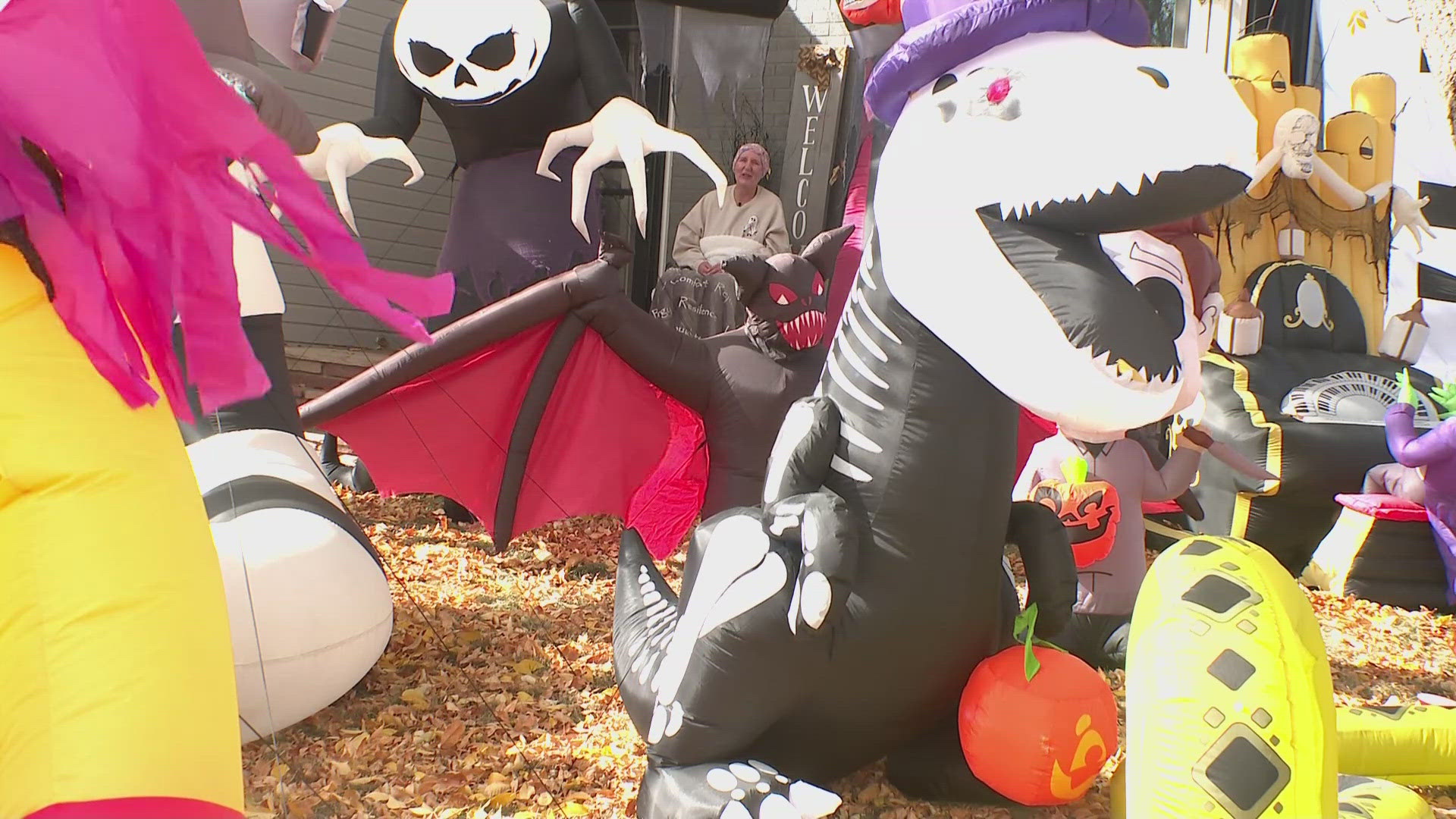 An Arvada woman known for her incredible Halloween display is dealing with a cancer diagnosis.