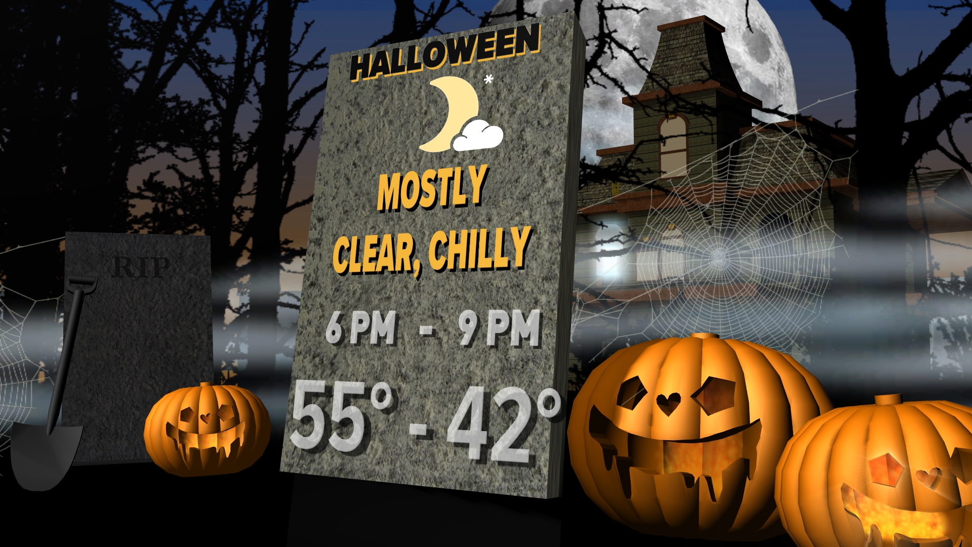 After a chilly and foggy start in spots, we'll rebound into the upper 50s for today, with a relatively mild trick-or-treat forecast on tap as well.