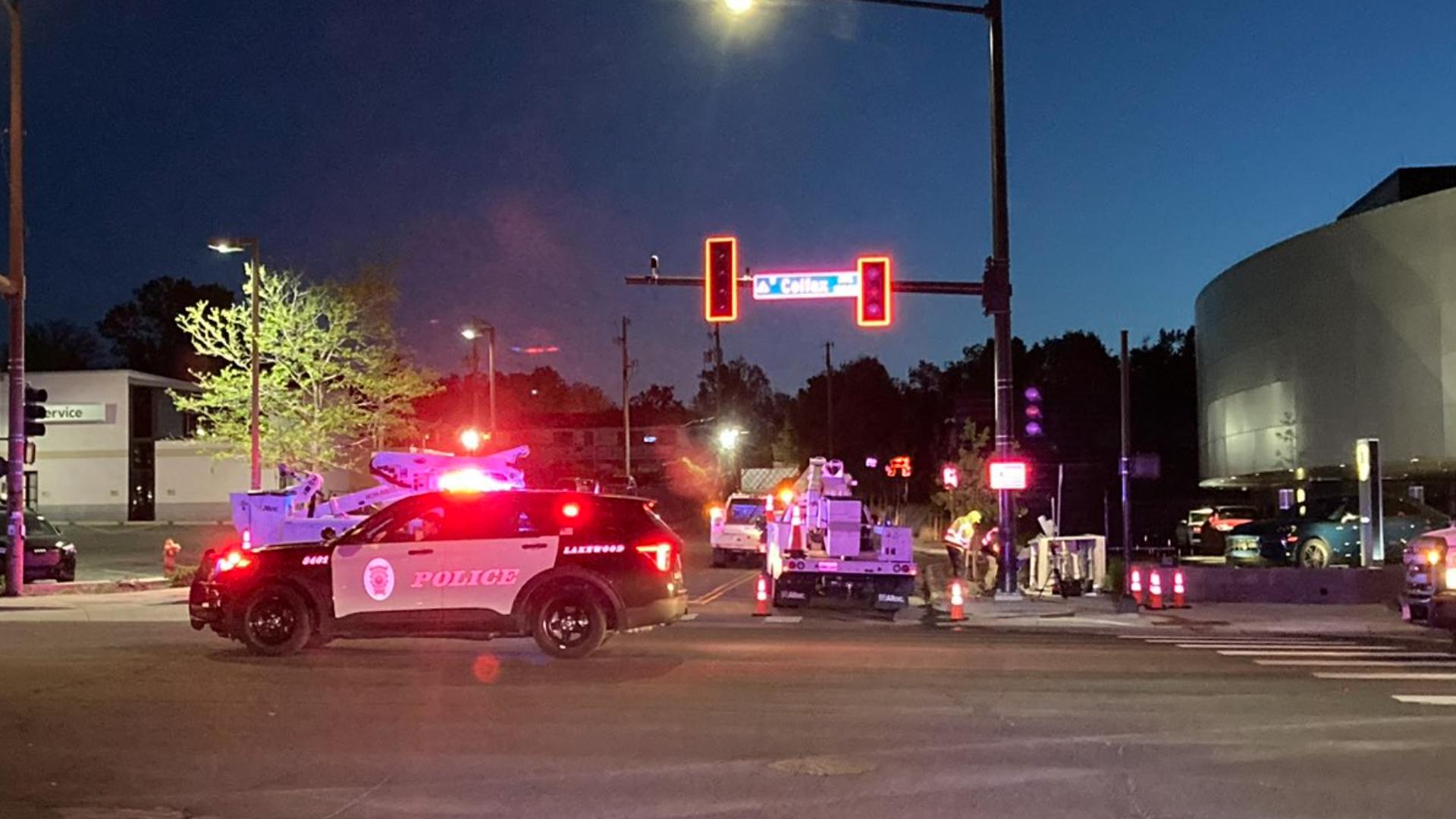 Repairs after crash impacting traffic on West Colfax in Lakewood ...