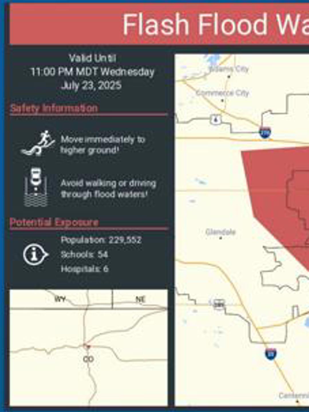 Flash Flood Warnings issued for parts of metro Denver | 9news.com