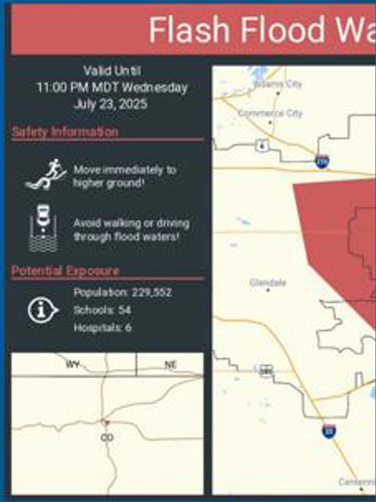 Flash Flood Warnings issued for parts of metro Denver | 9news.com