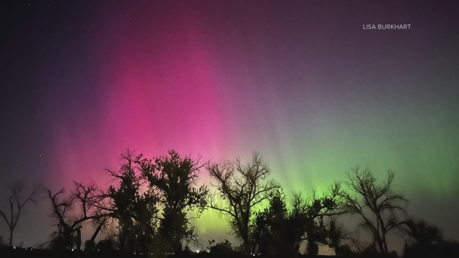 Viewers sent incredible photos of the northern lights, which made a rare appearance above Colorado Friday night.