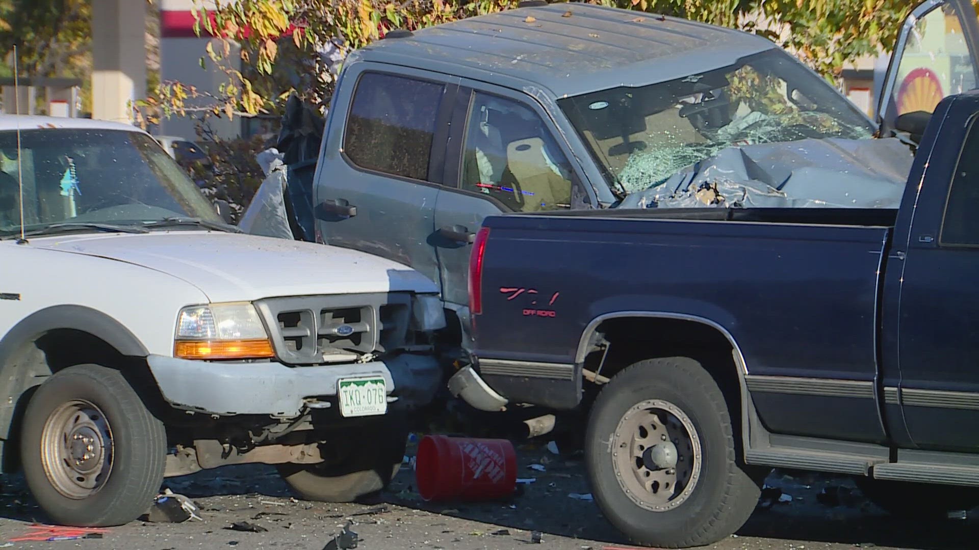 The crash happened just after 6 a.m. Oct. 23 on Colfax Avenue near Interstate 225.