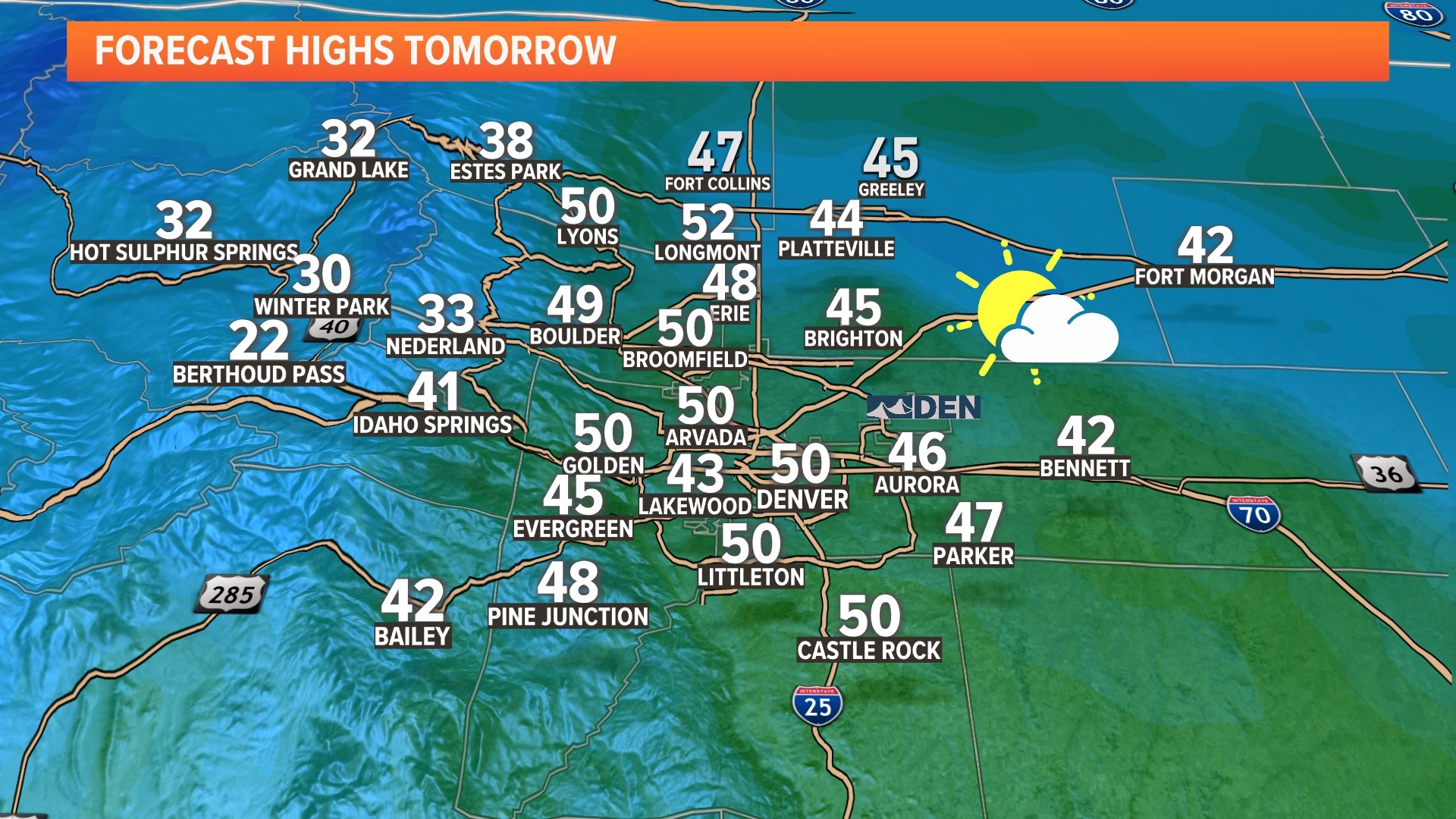 Above normal temperatures and fair conditions through the weekend