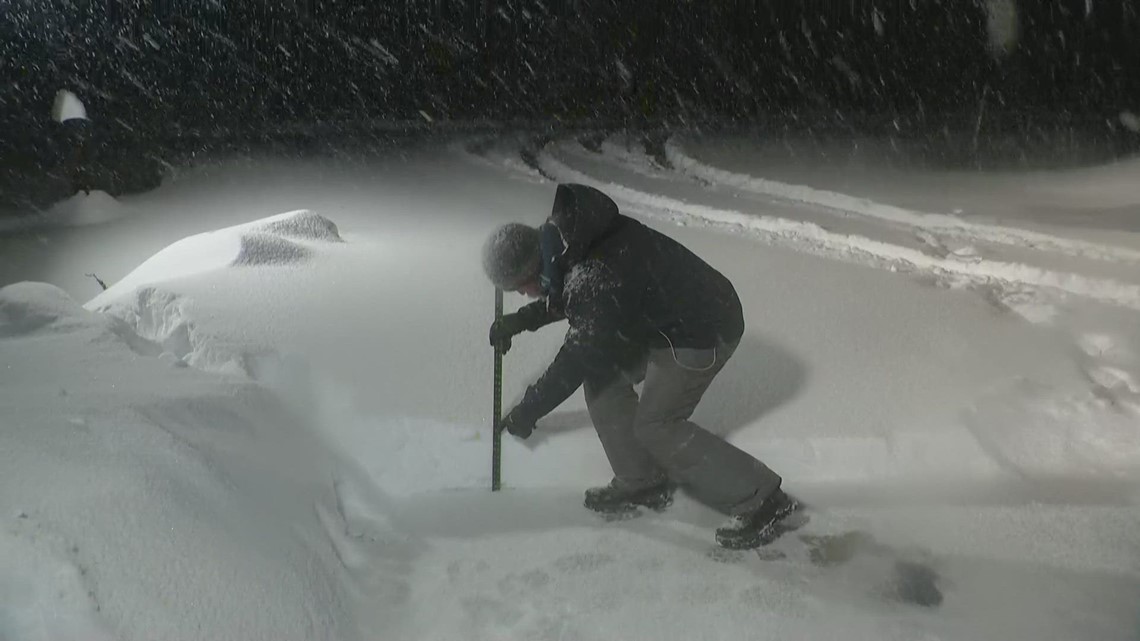 Snow piling up in Colorado's foothills | 9news.com