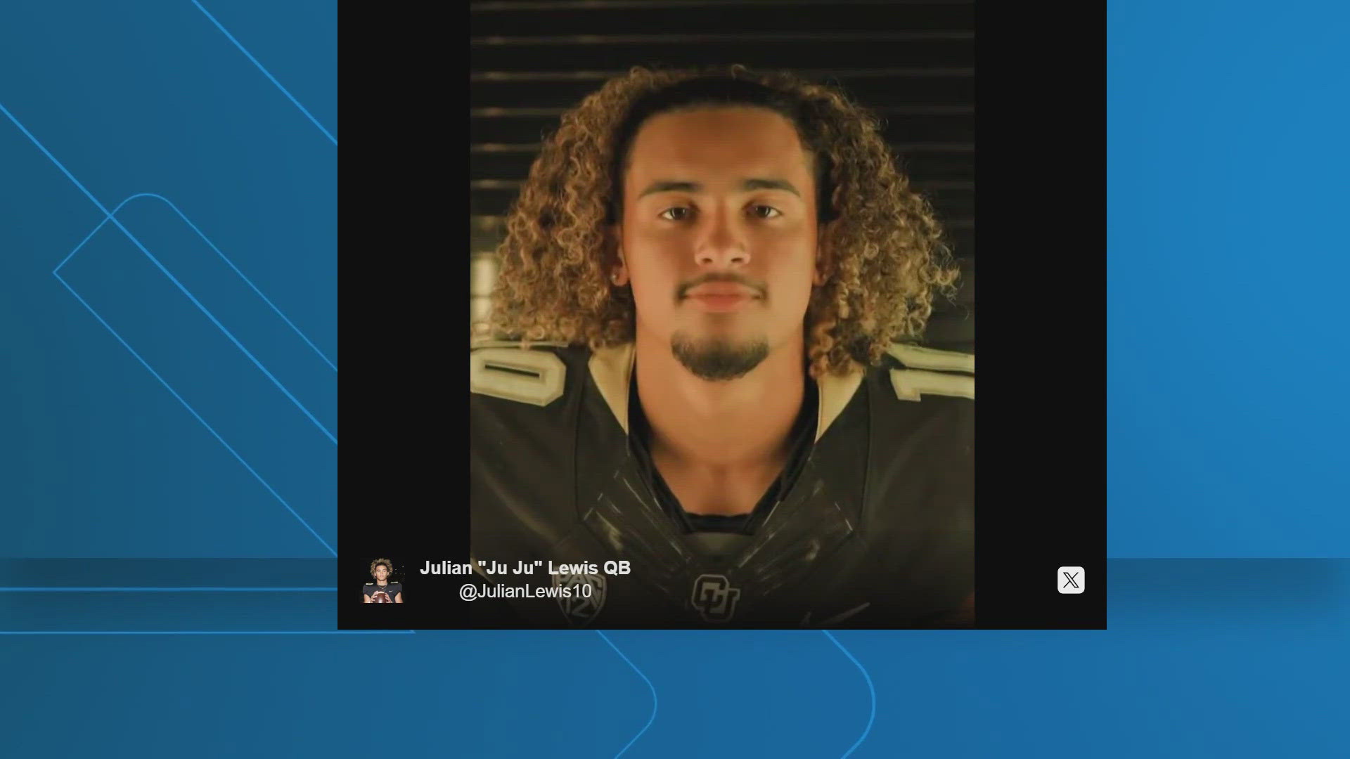 Five-star quarterback Julian Lewis announced his commitment to Deion Sanders' CU football team on ESPN's "The Pat McAfee Show."