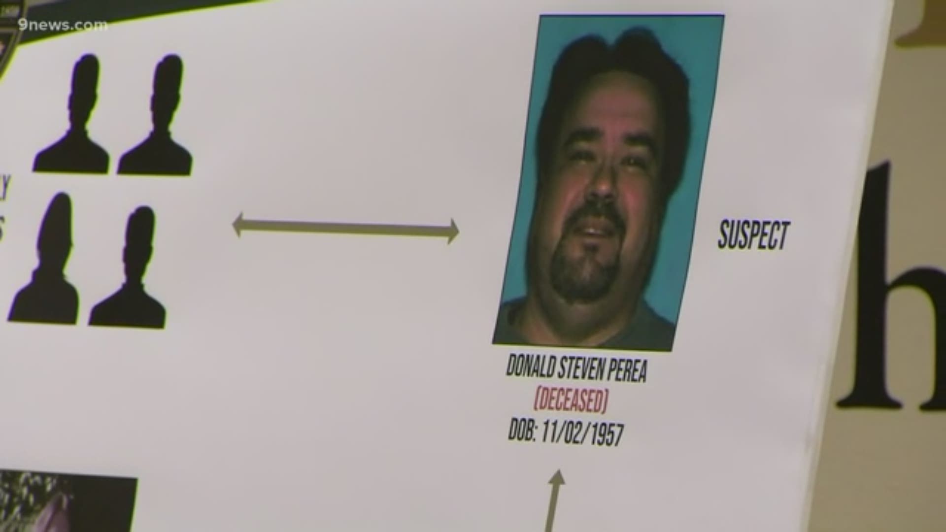 Donald Perea, who died in 2012 due to health-related issues, was identified as the suspect in Moore's killing.