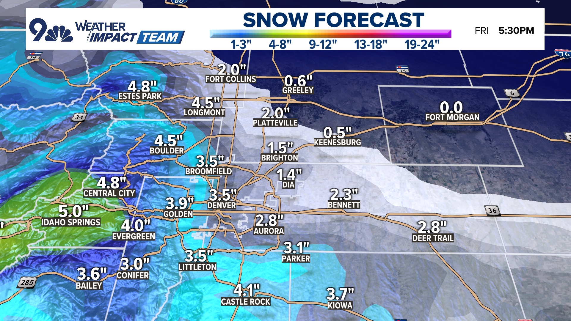 Denver In February Weather DG weather for Friday, Feb. 21 | 9news.com