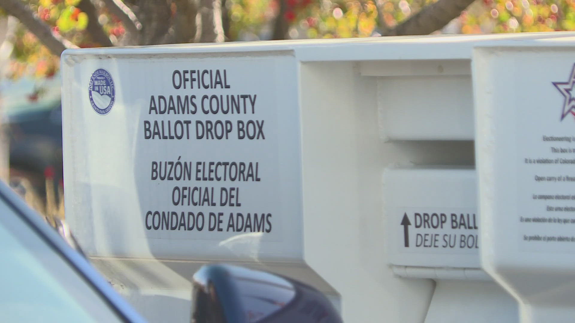 Colorado's ballot drop boxes are monitored by surveillance cameras 24/7.