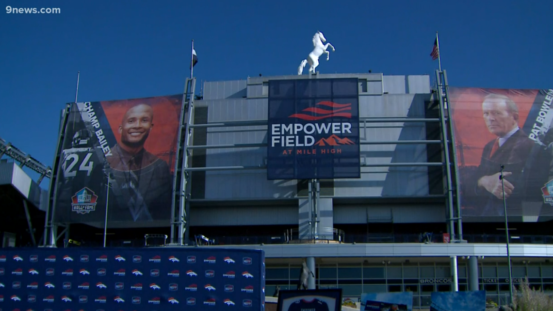 Sports Authority Field at Mile High, home stadium of the Denver Broncos  National Football League team in Denver, Colorado. The mile-high portion of  the title refers to stadium's location almost exactly where