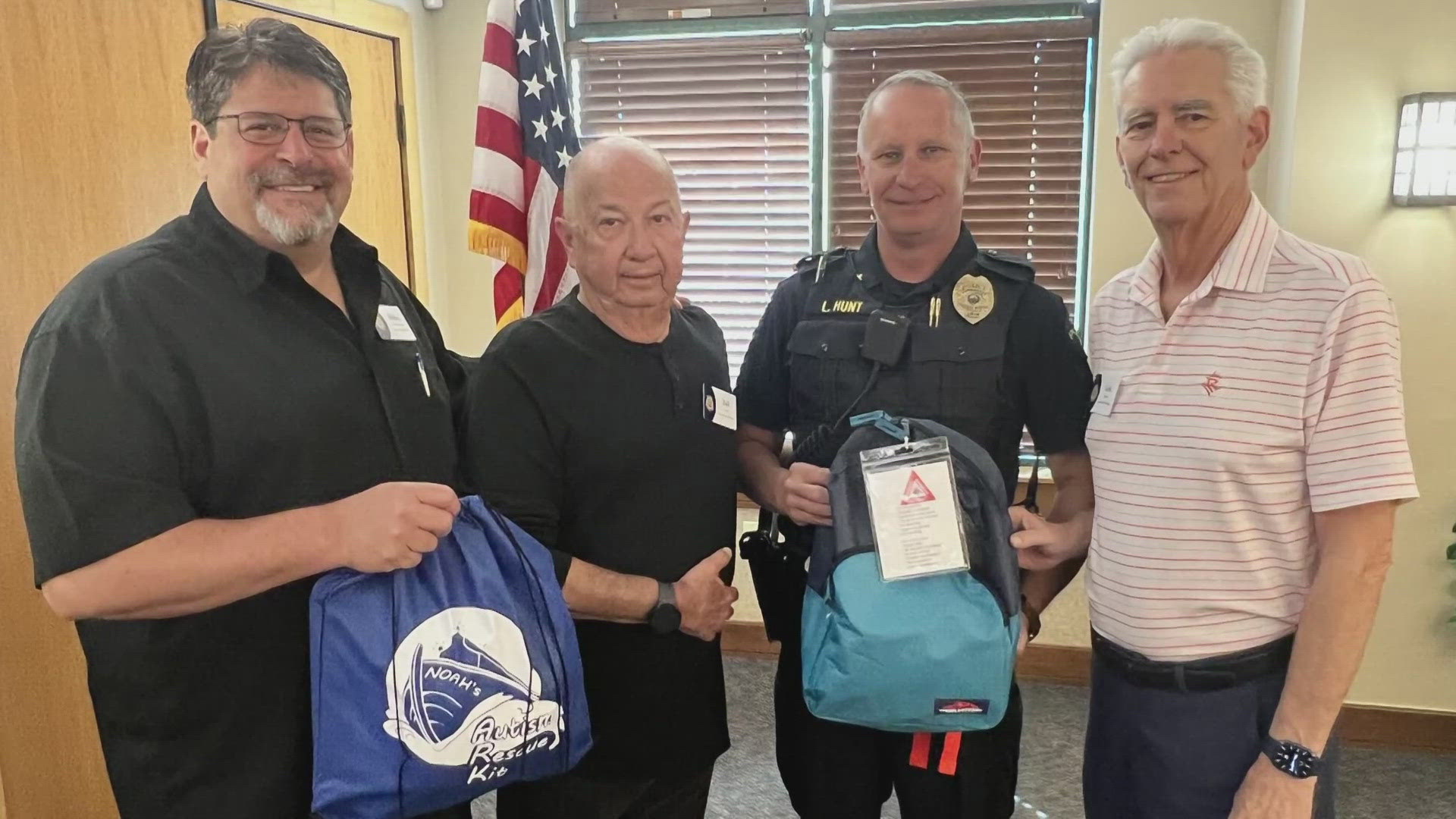 Bill Cassel has been assembling and donating the kits for more than three years to assist kids with autism during encounters with first responders.
