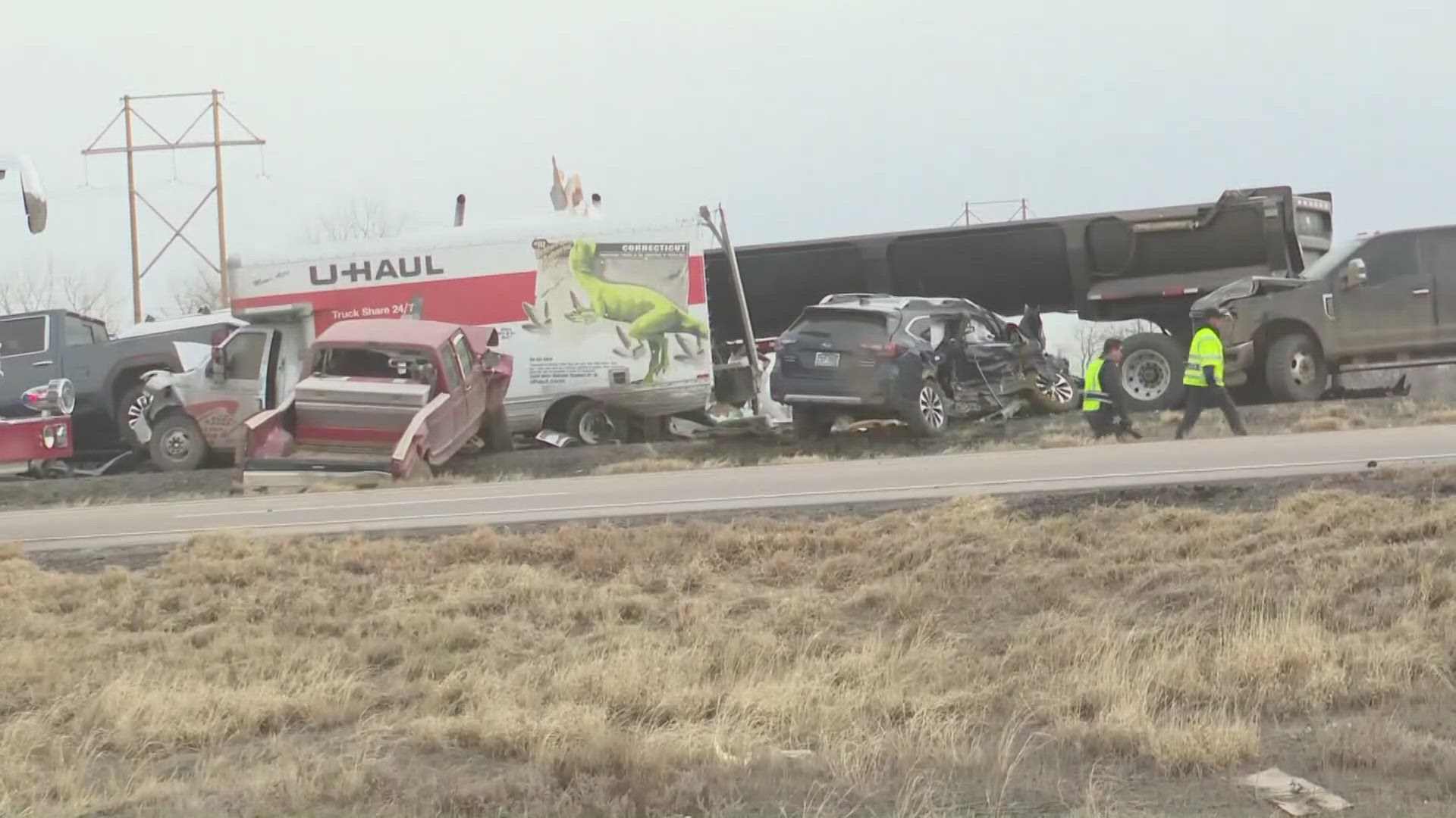 Victims identified from fatal multi-vehicle crash on I-25 during brownout  conditions