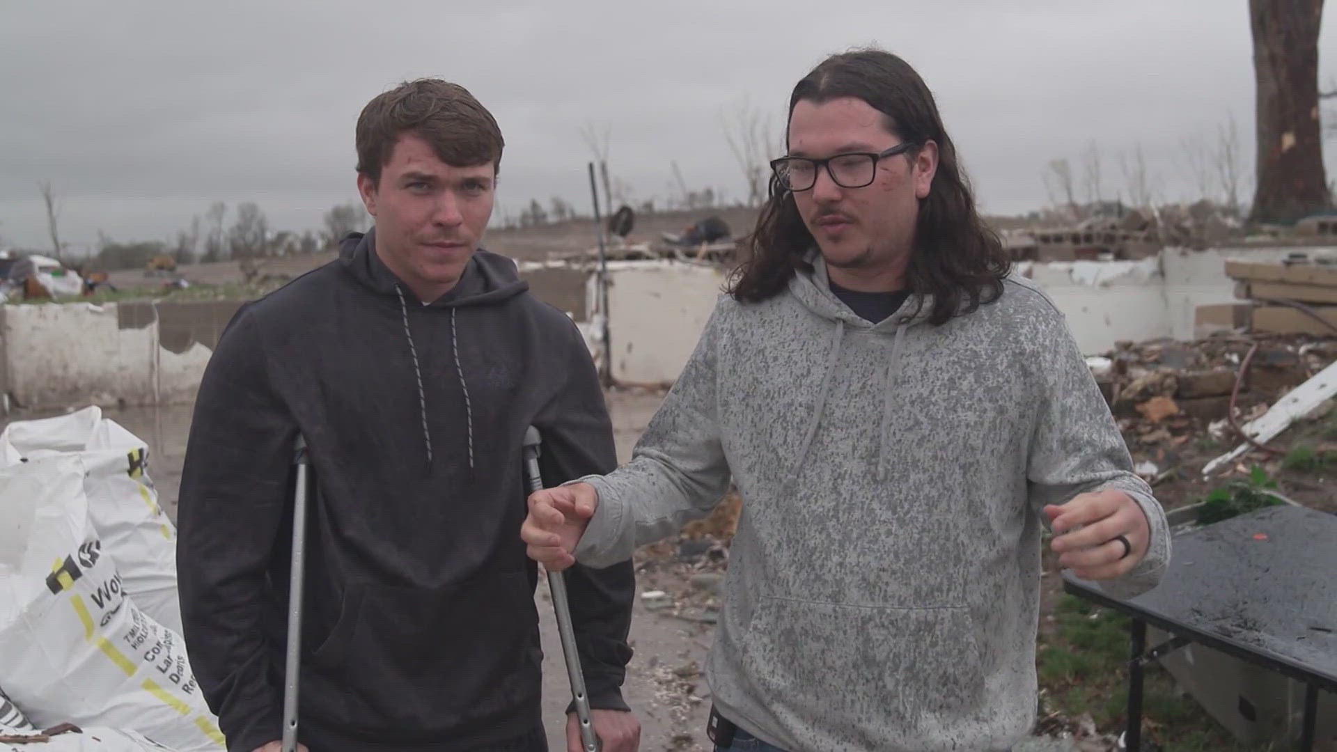 Two brothers survived a real-life nightmare when they were sucked out of their home near Omaha by a tornado.