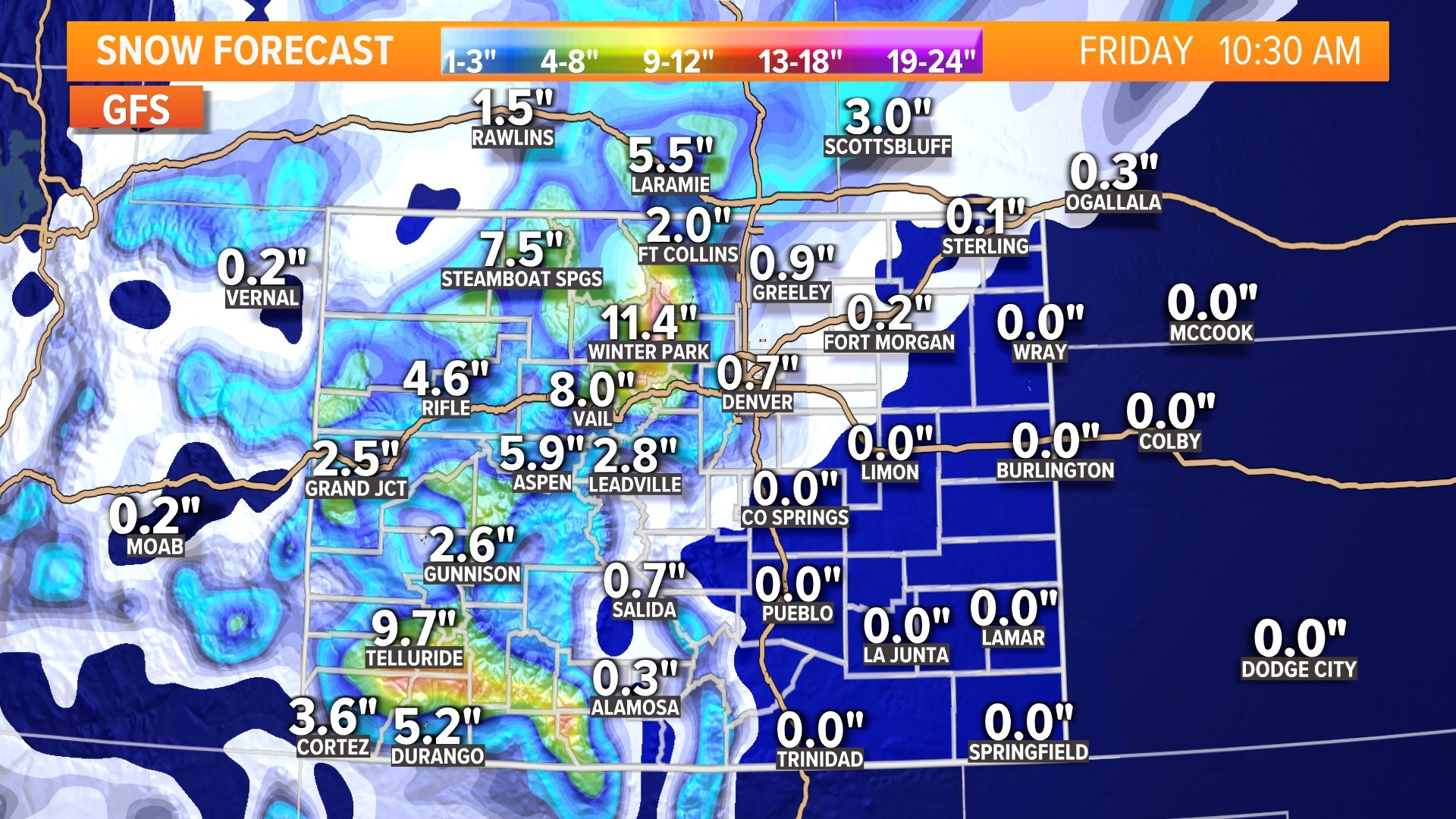 Denver weather: First snow likely Thursday and Friday | 9news.com