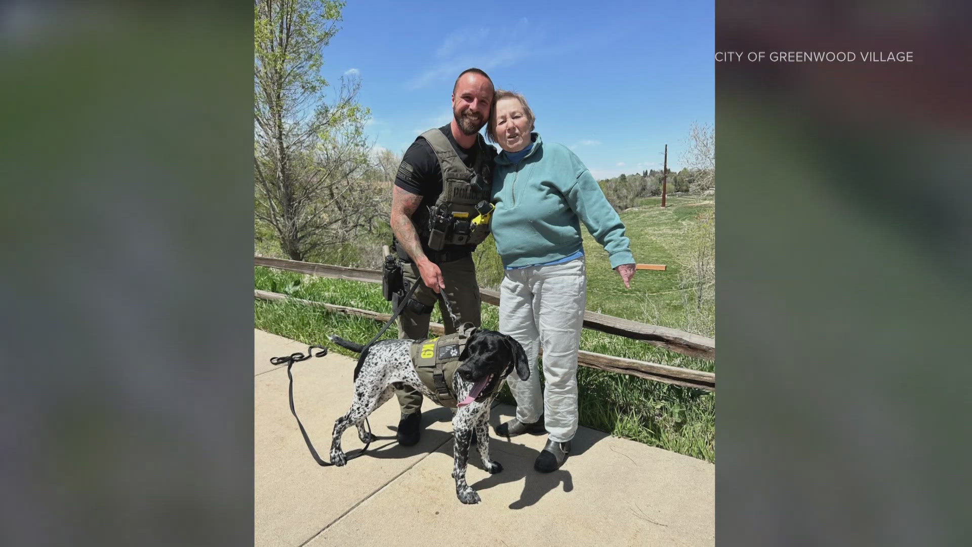 Greenwood Village Police K9 Mercury and Officer Austin Speer conducted the rescue last week.