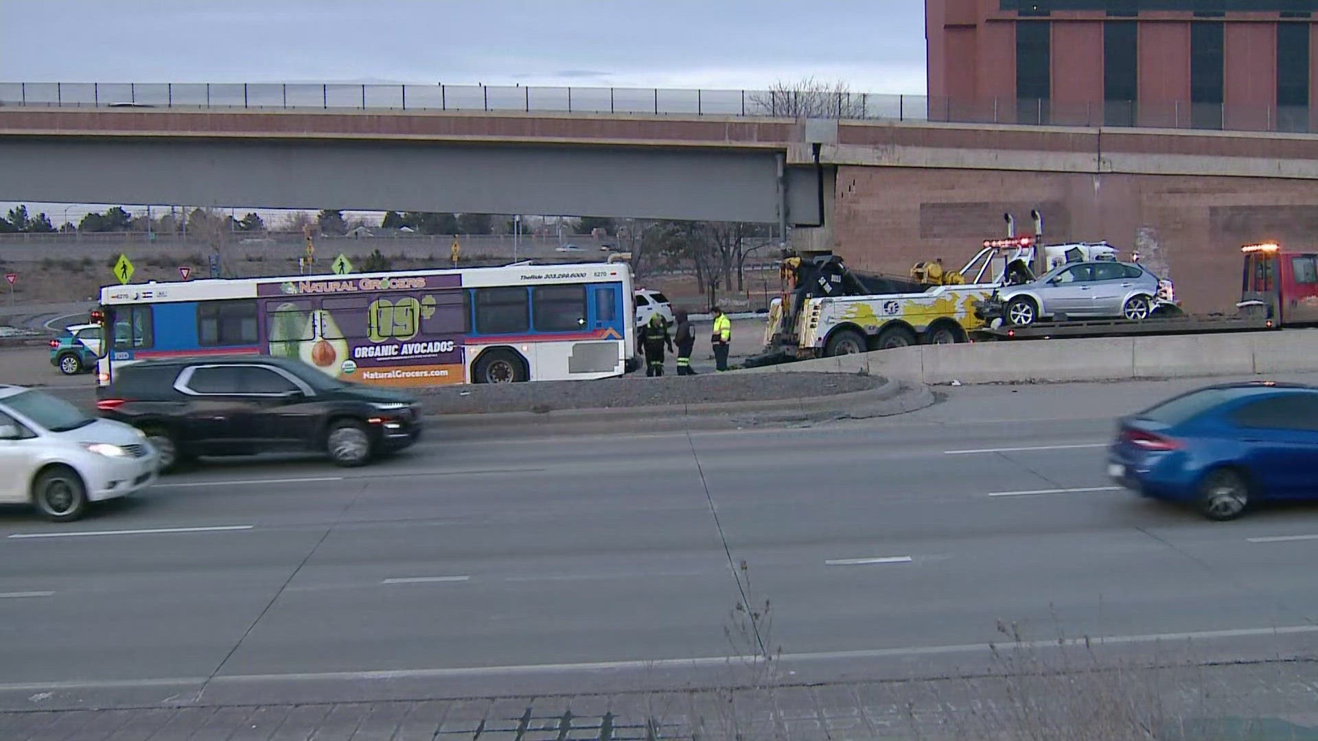 Aurora Police said the multiple-vehicle crash took place Saturday afternoon on South Parker Road, just east of Interstate 225.