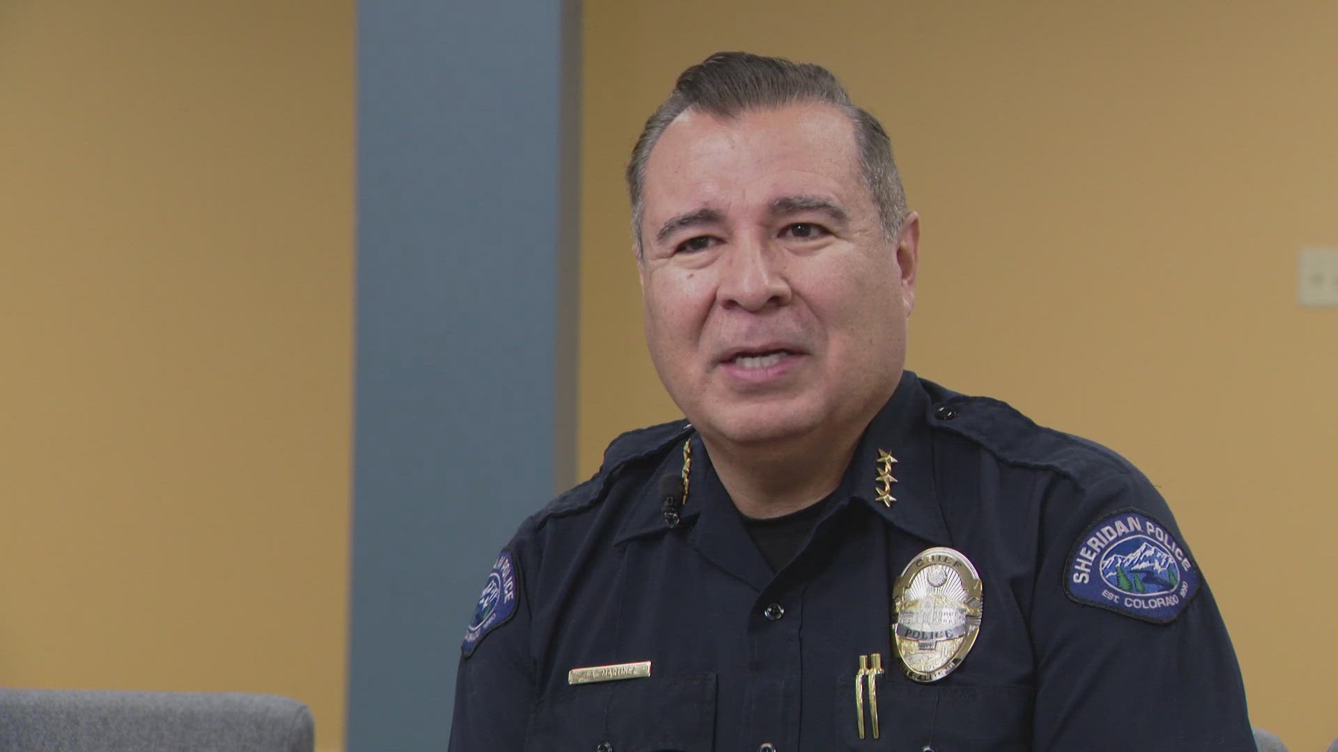 Chief Martinez was sworn in as the head of the Sheridan Police Department in 2020 where he says he continues to focus on mentoring young officers.