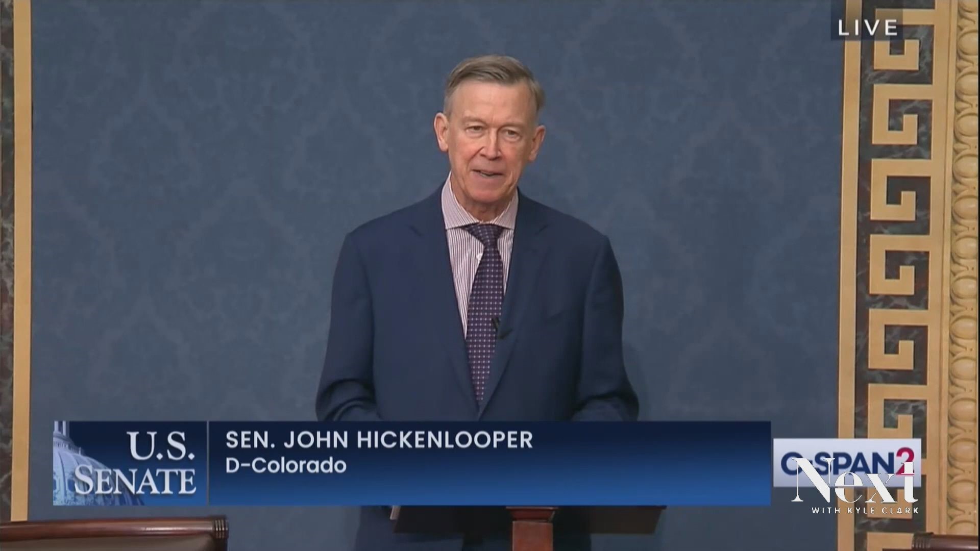 Sen. John Hickenlooper (D) pushed back on the idea of policy affecting Space Command's location. In March, he and Sen. Michael Bennet said the opposite.