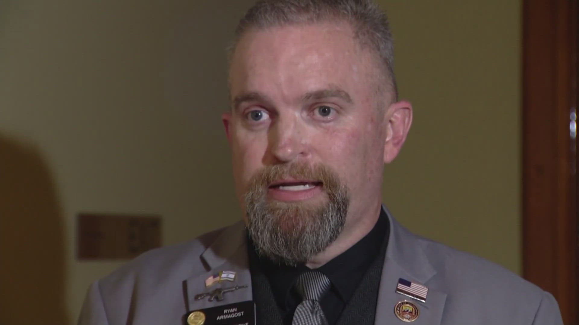 The Republican became a target of a no-compromises gun rights group, which said he wasn't sufficiently supportive of gun rights.