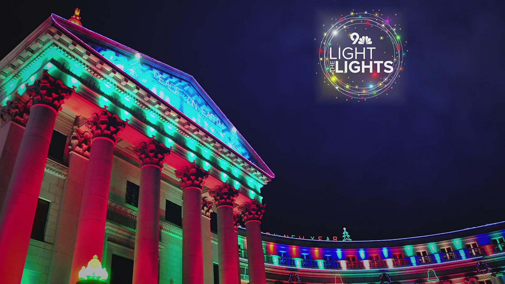 The City and County of Denver and 9NEWS present the annual lighting of the Denver City and County Building on Friday, Nov. 23, 2018.