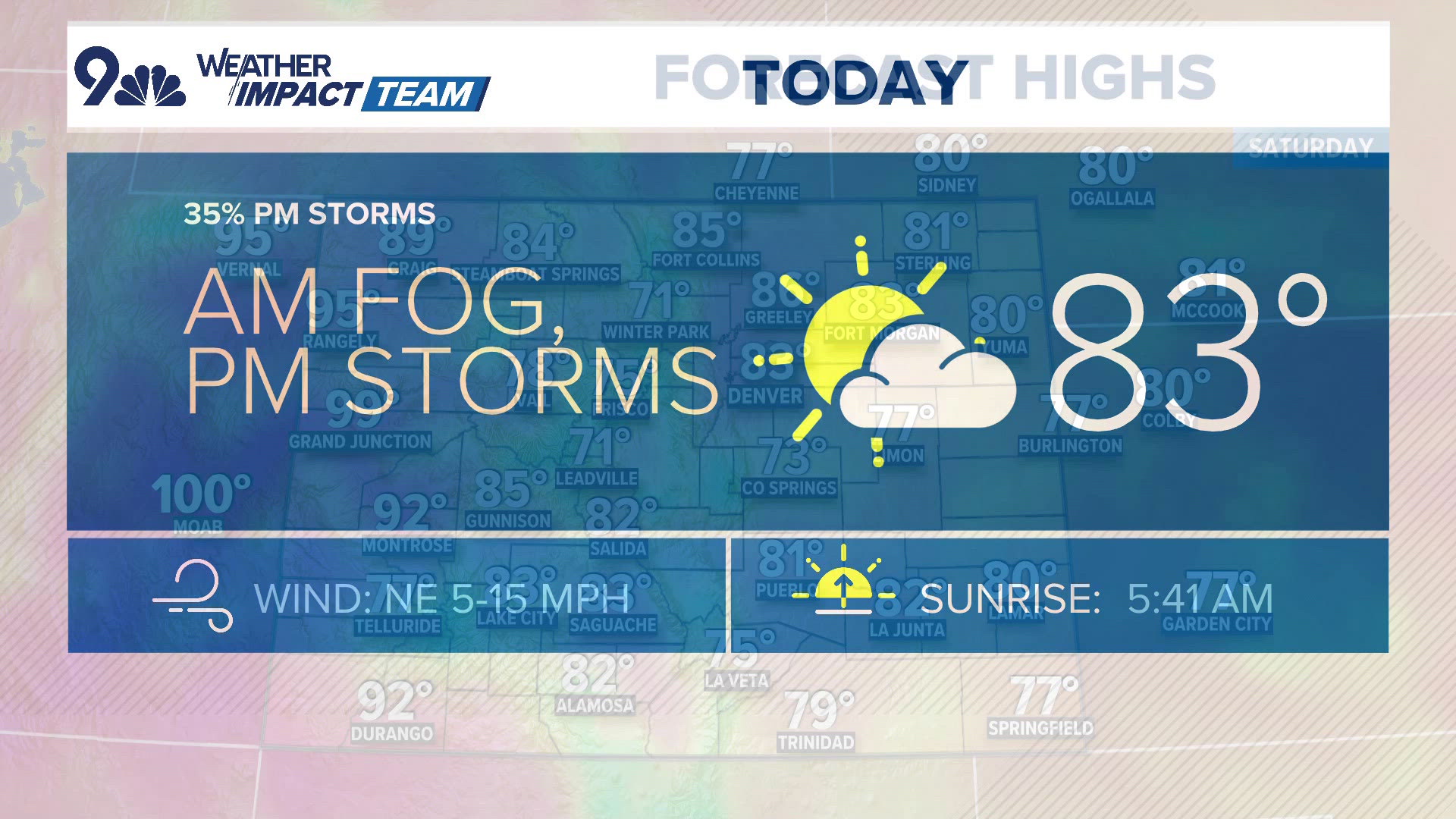 9NEWS Weather Impact Team meteorologist Jaden Knowles has the latest forecast. 
