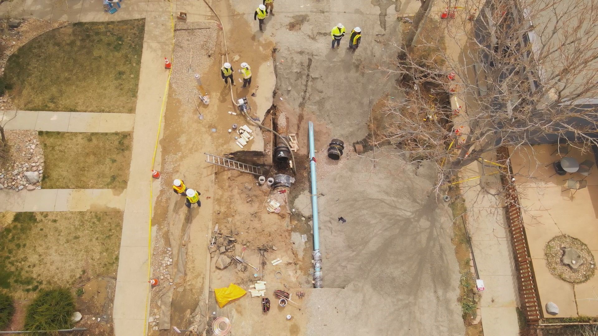 Cleanup begins after water main break floods Denver neighborhood ...