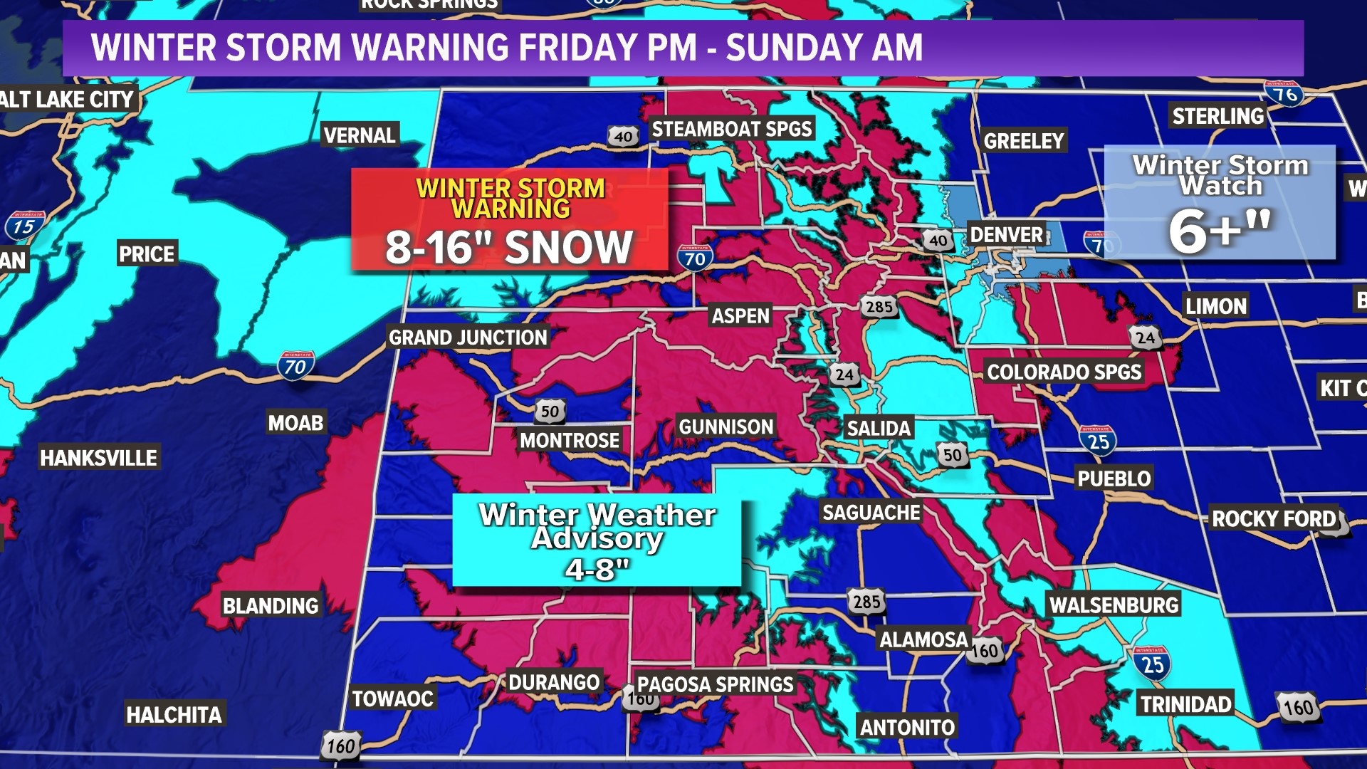 Denver snow this weekend: Strong storm on the way | 9news.com