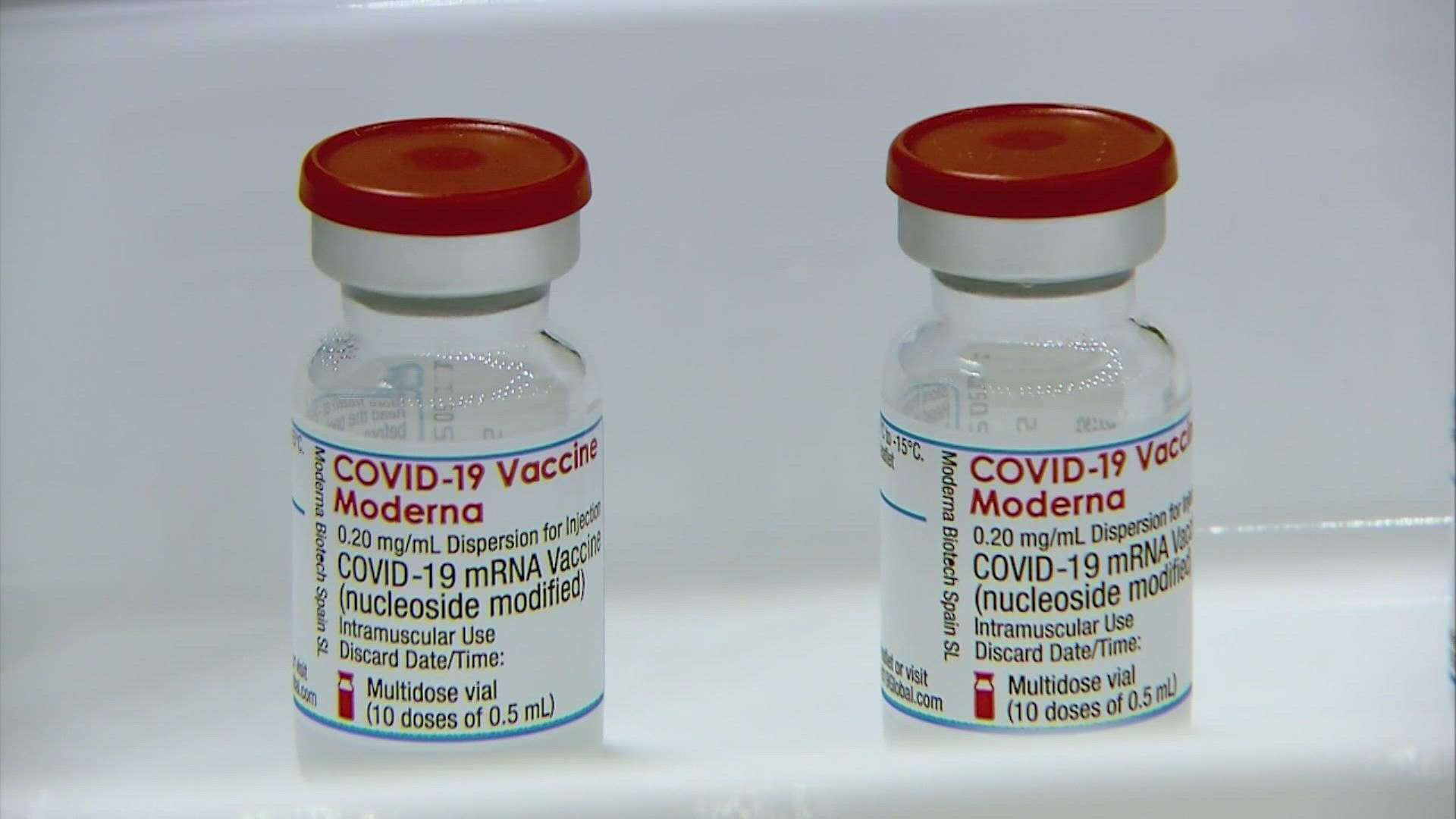 The state health department said 585 people received expired Moderna vaccines from Bloom between September and May.