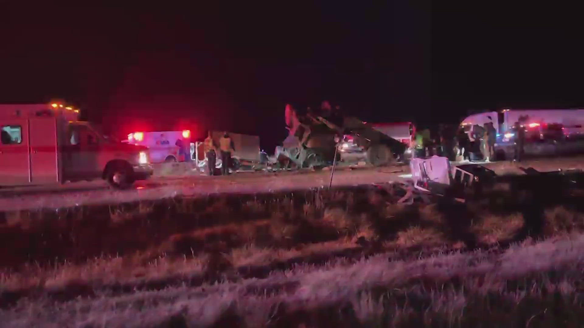 CSP said a vehicle rear-ended a military vehicle north of Pueblo just after 4 a.m. Friday.