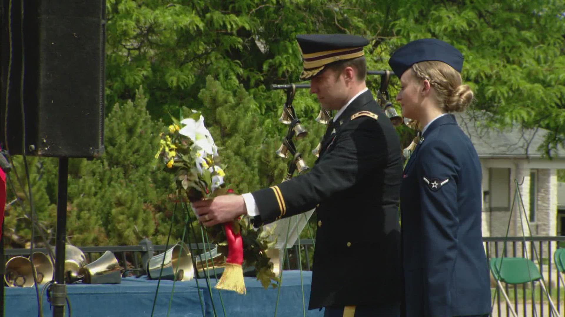 Gold Star families, military groups and veterans gathered to honor the sacrifice of fallen military heroes.
