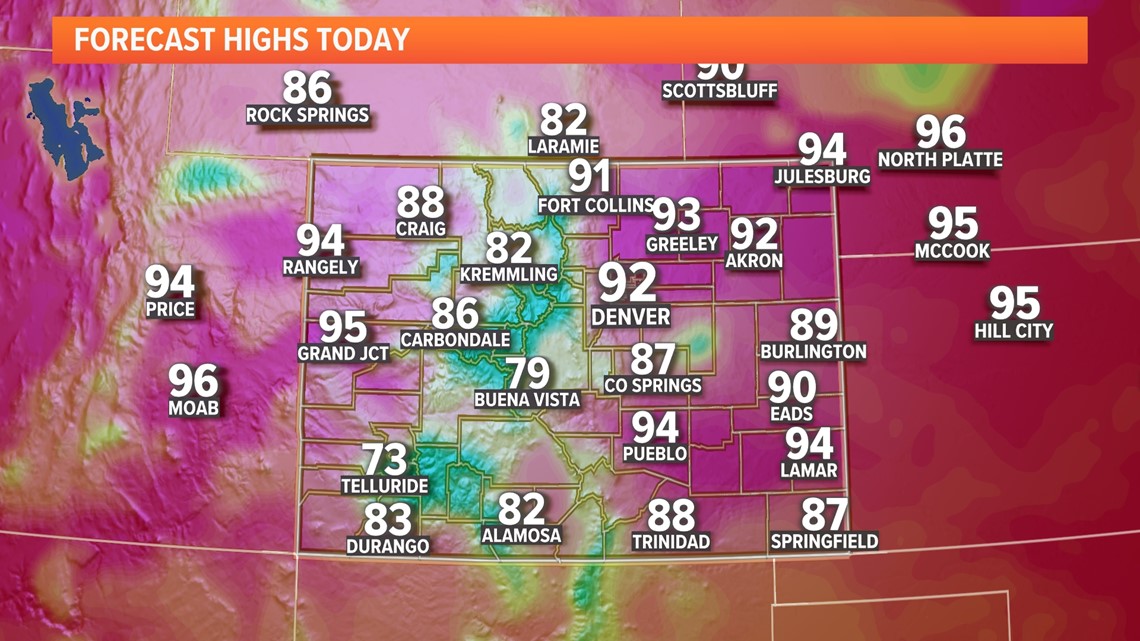 Another hot day, spotty storms to the east