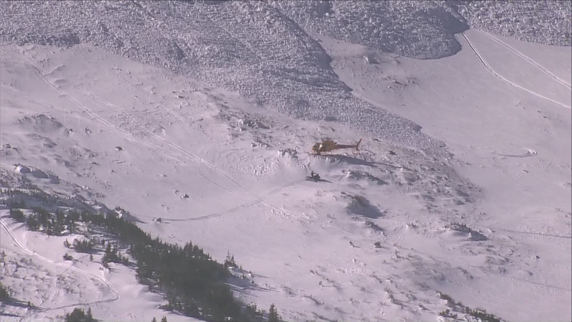 The large avalanche was triggered by a snowmobile. No one was killed or seriously injured, according to the Colorado Avalanche Information Center.