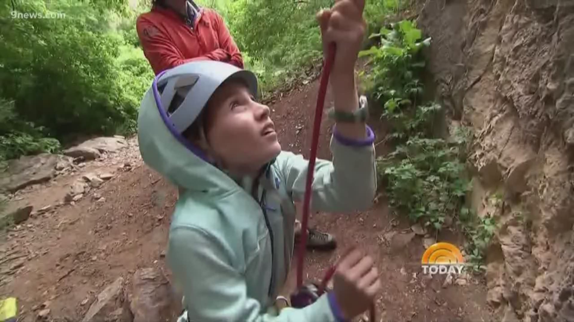 Saleh Schneiter from Glenwood Springs is just 10 years old, and she successfully topped out on the Nose Route in Yosemite Valley.