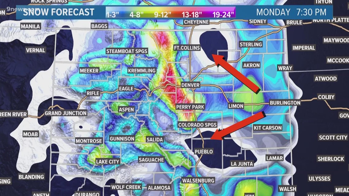 Why some parts of Denver had more rain than snow on Thursday | 9news.com