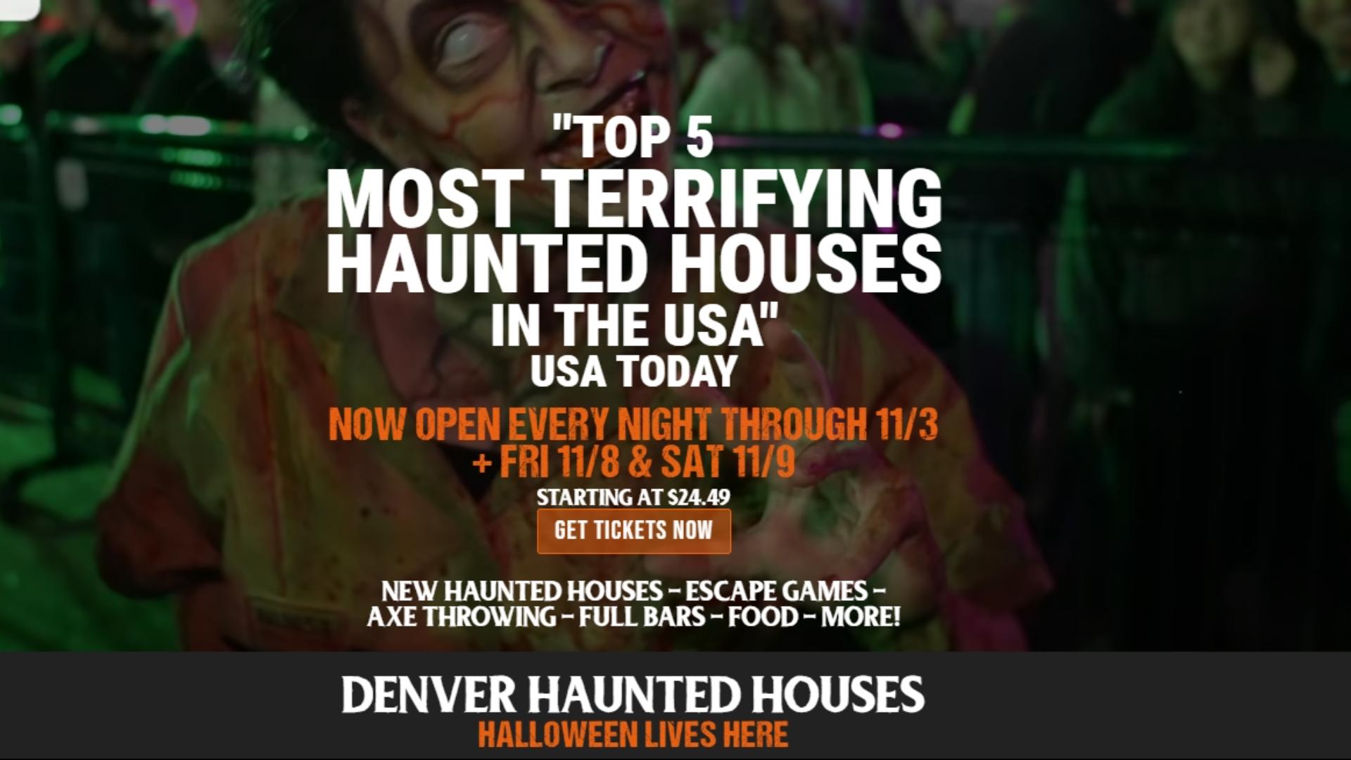 Experience the World-Famous 13th Floor Haunted House now through November 9th. Get tickets at 13thFloorHauntedHouse.com.