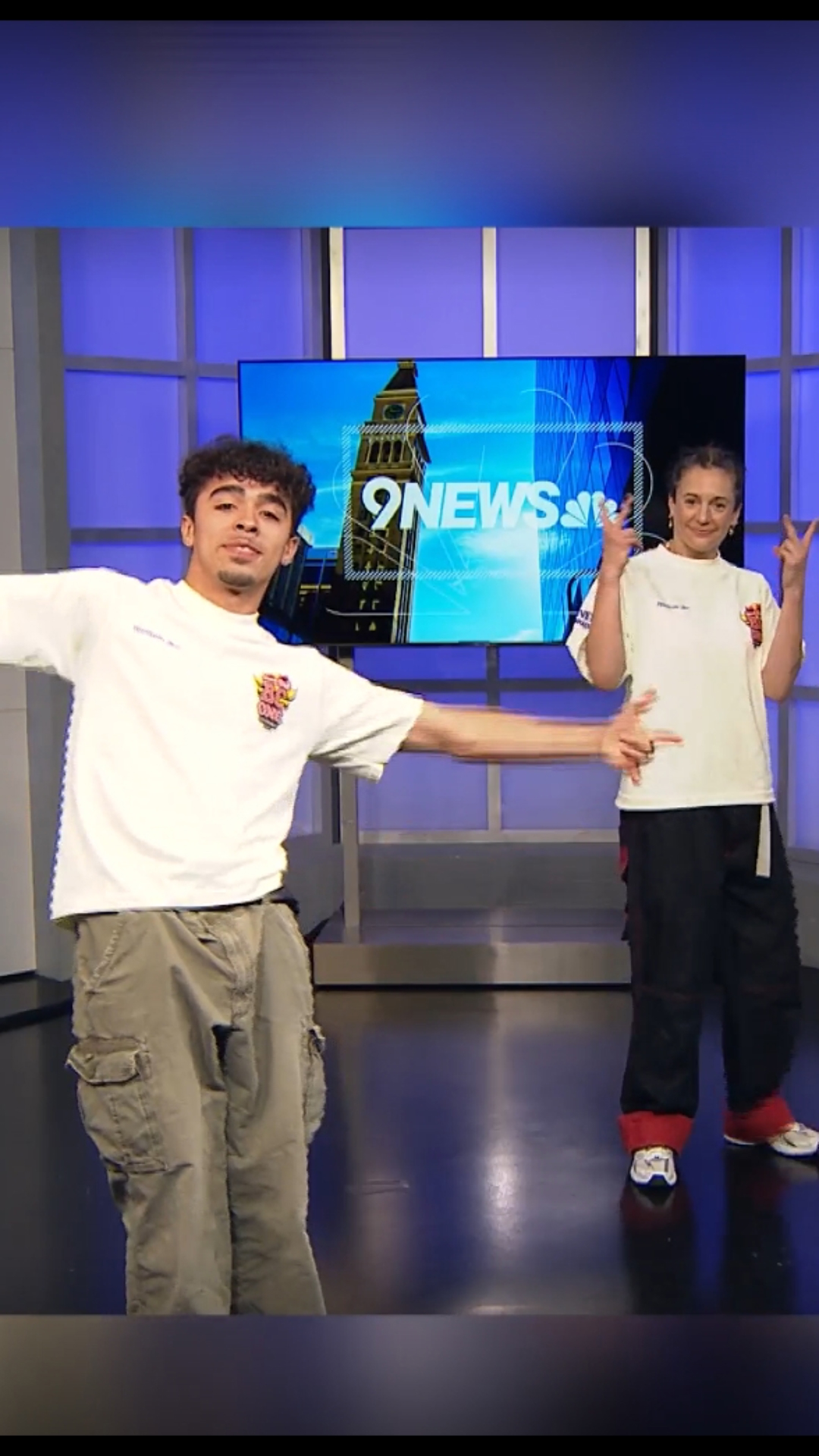 Breakers Valencio Martinez and Rascal Randi are heading to the Red Bull BC One competition at the Mission Ballroom — but first, they made a stop at 9NEWS.