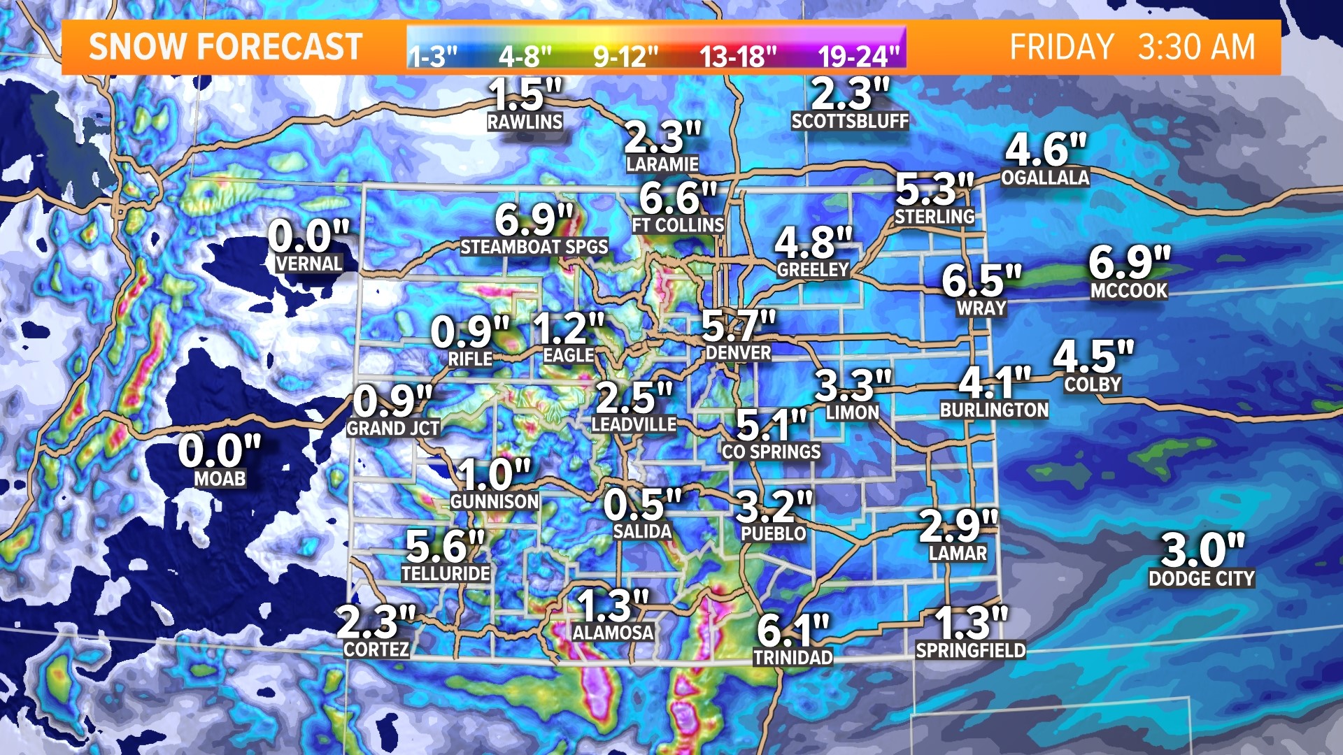 More Denver Snow This Week, With 3-6 Inches Possible | 9news.com