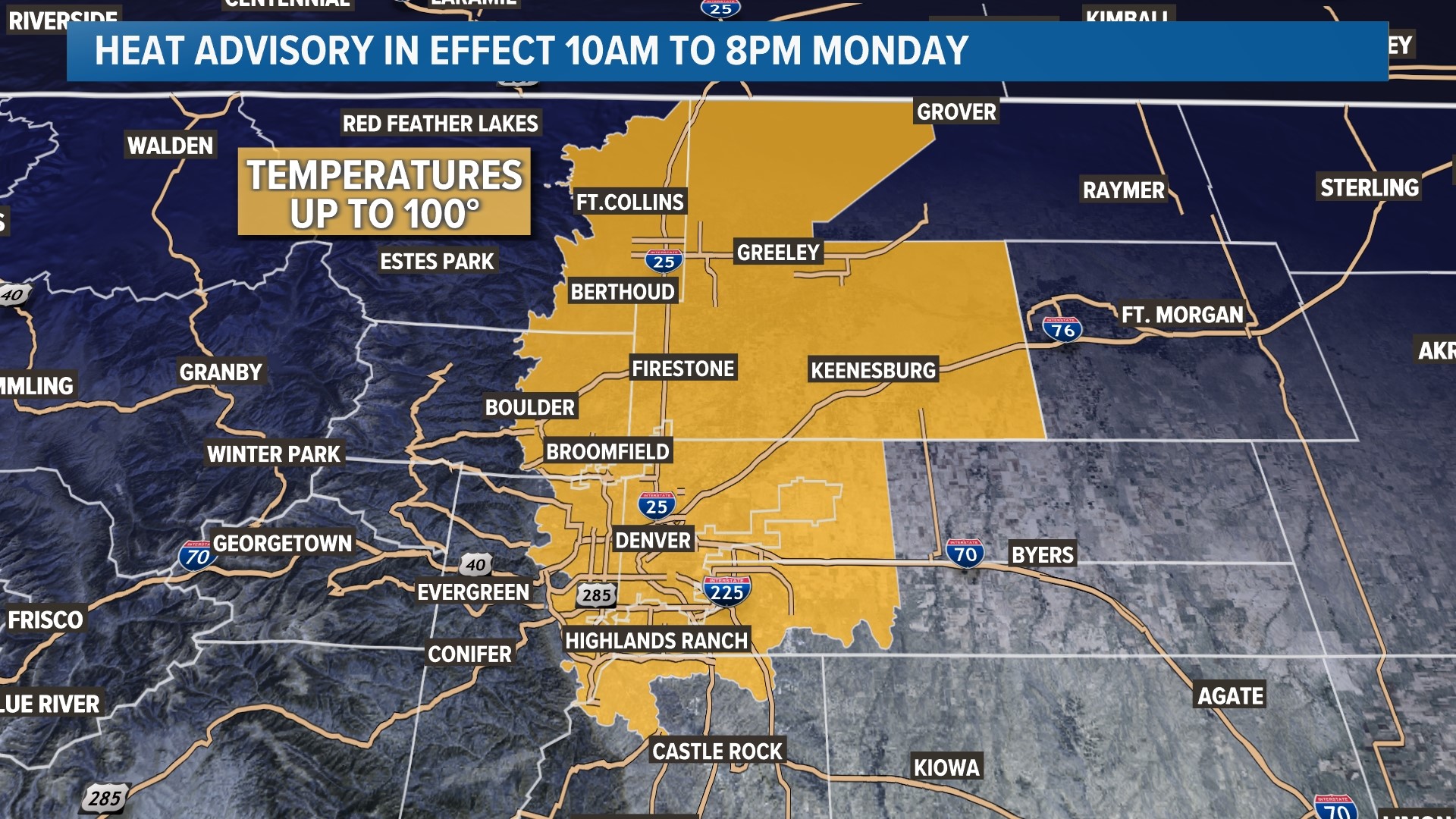 Hottest temps on the year in Colorado Monday | 9news.com