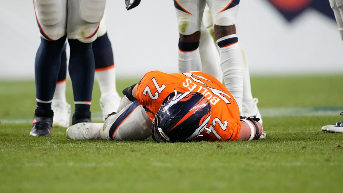 Broncos' Garett Bolles Carted Off During Colts Game