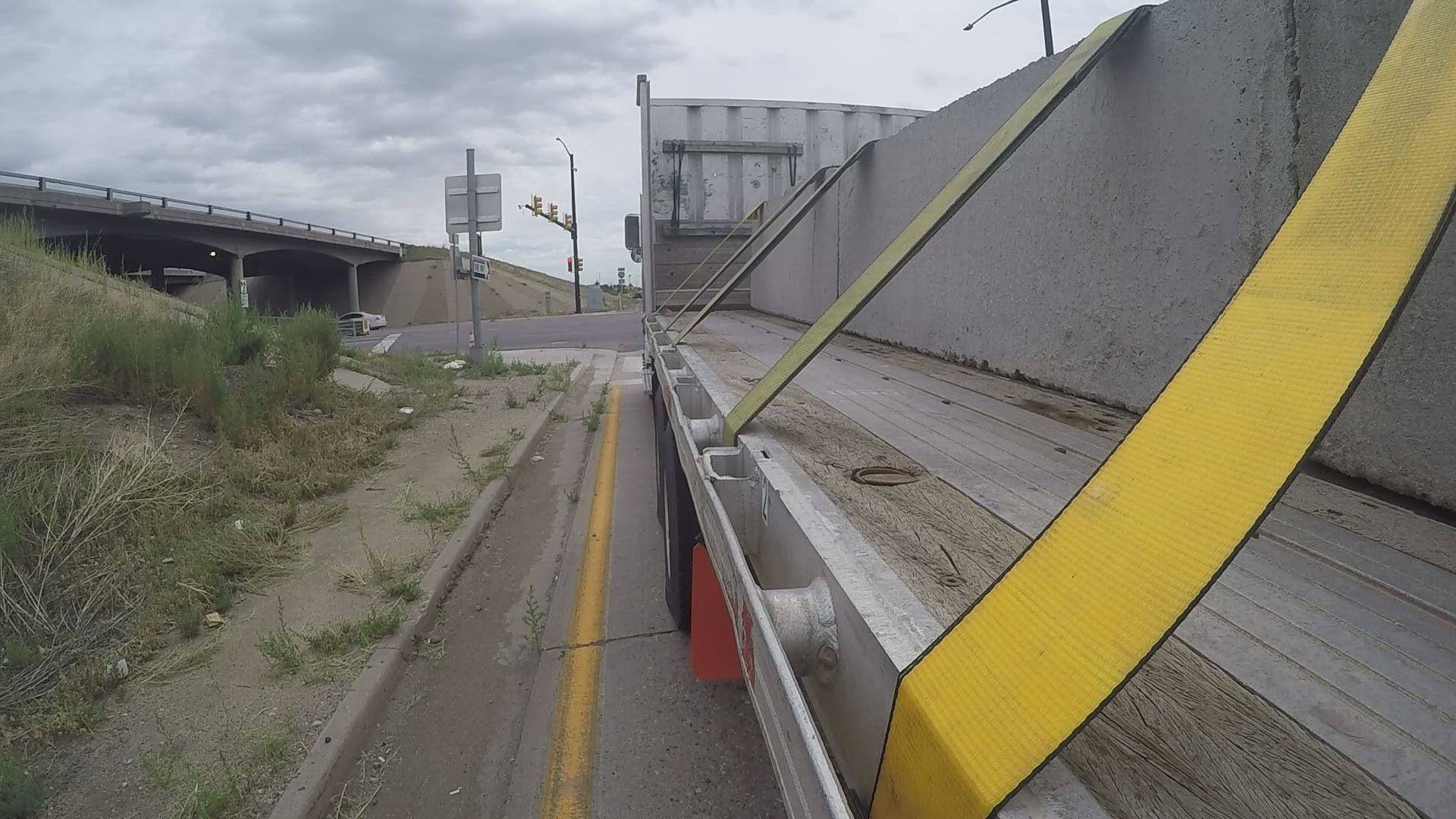 Watch a first-hand perspective of a truck driver navigating the dangerous construction zone in Wheat Ridge.