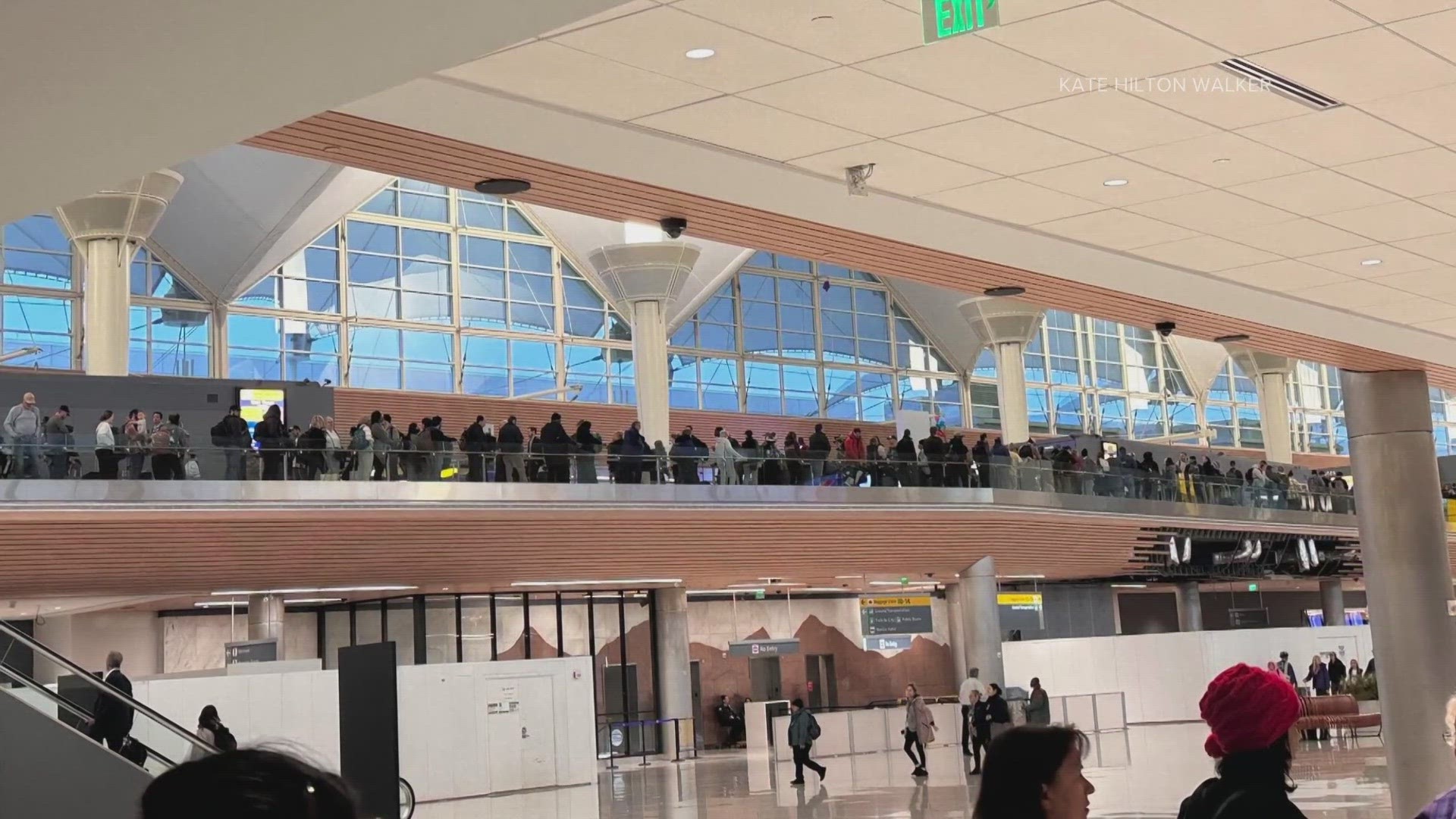 Denver International Airport experienced hundreds of delays while strong winds are forecasted to be widespread throughout Monday.