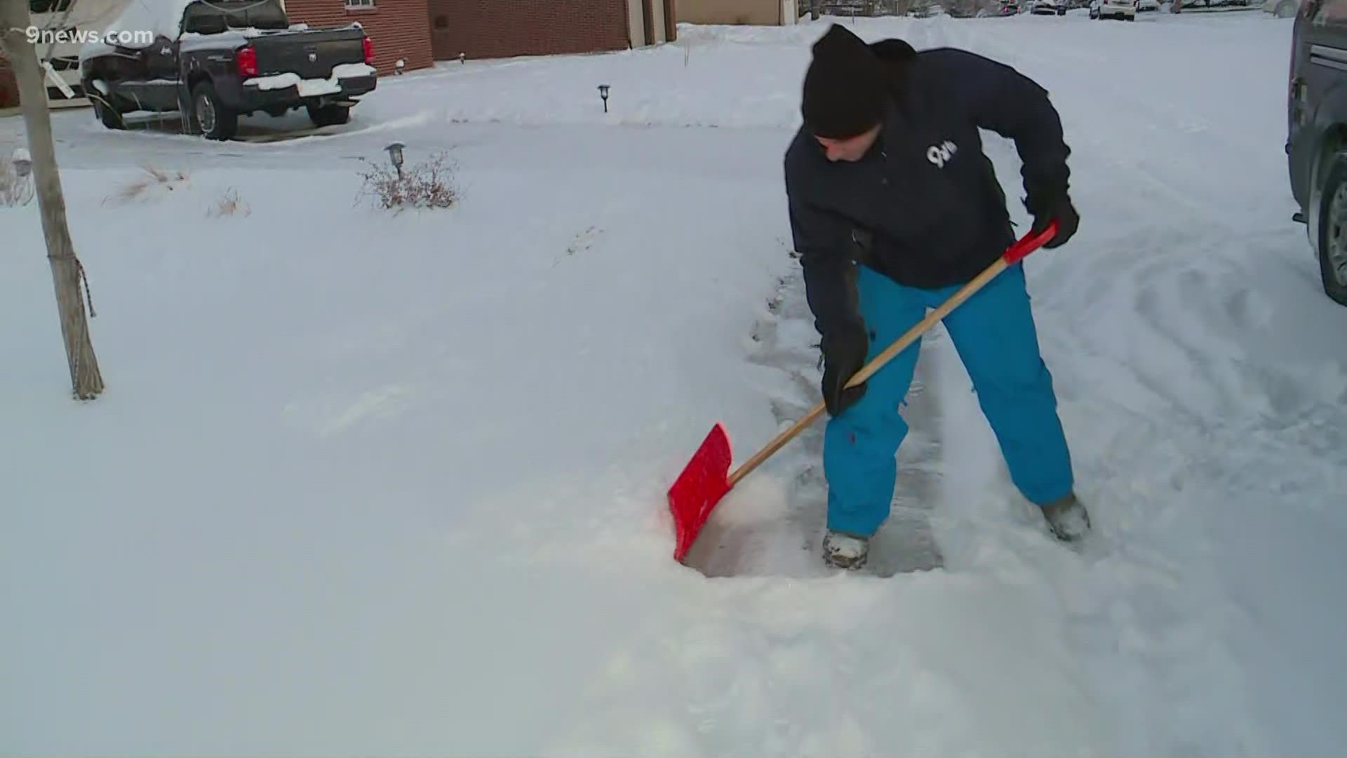 In most places around Colorado you'll need to get your sidewalks shoveled within 24 hours after the snow stops falling.