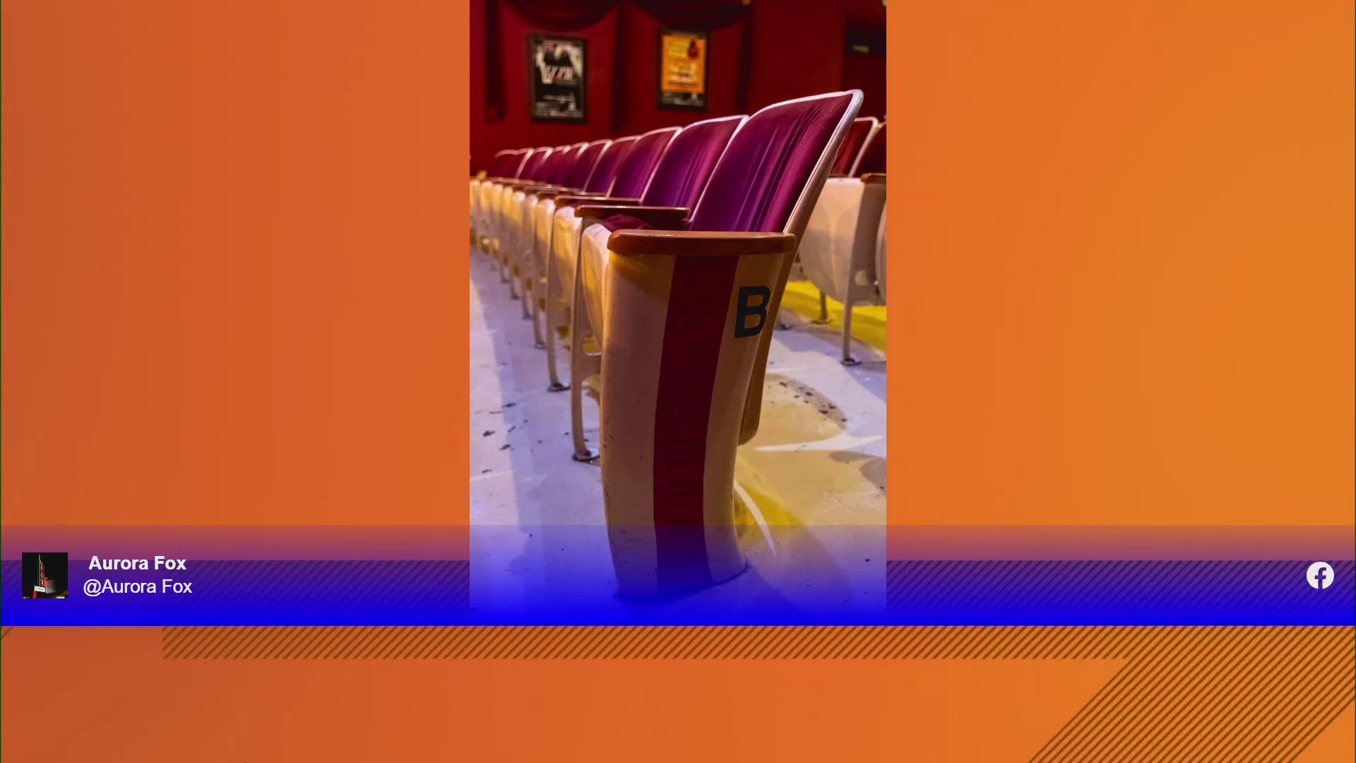 Aurora Fox Theatre has begun removing its vintage auditorium seating to make way for brand-new chairs.