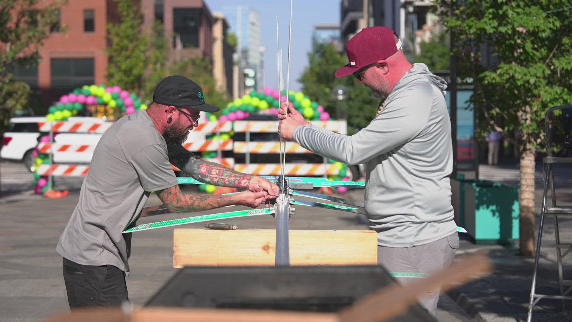 The Denver Sister City Sign installation was up for only a few hours earlier this week. It'll find a permanent home later this year.