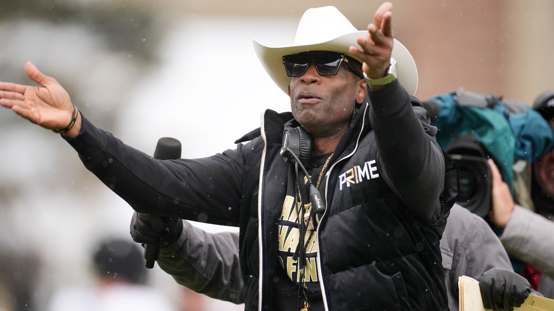 Coach Prime, Colorado Buffaloes stage quite the show in snowy