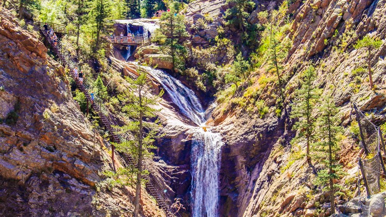Colorado waterfall with 224-step staircase celebrates big milestone